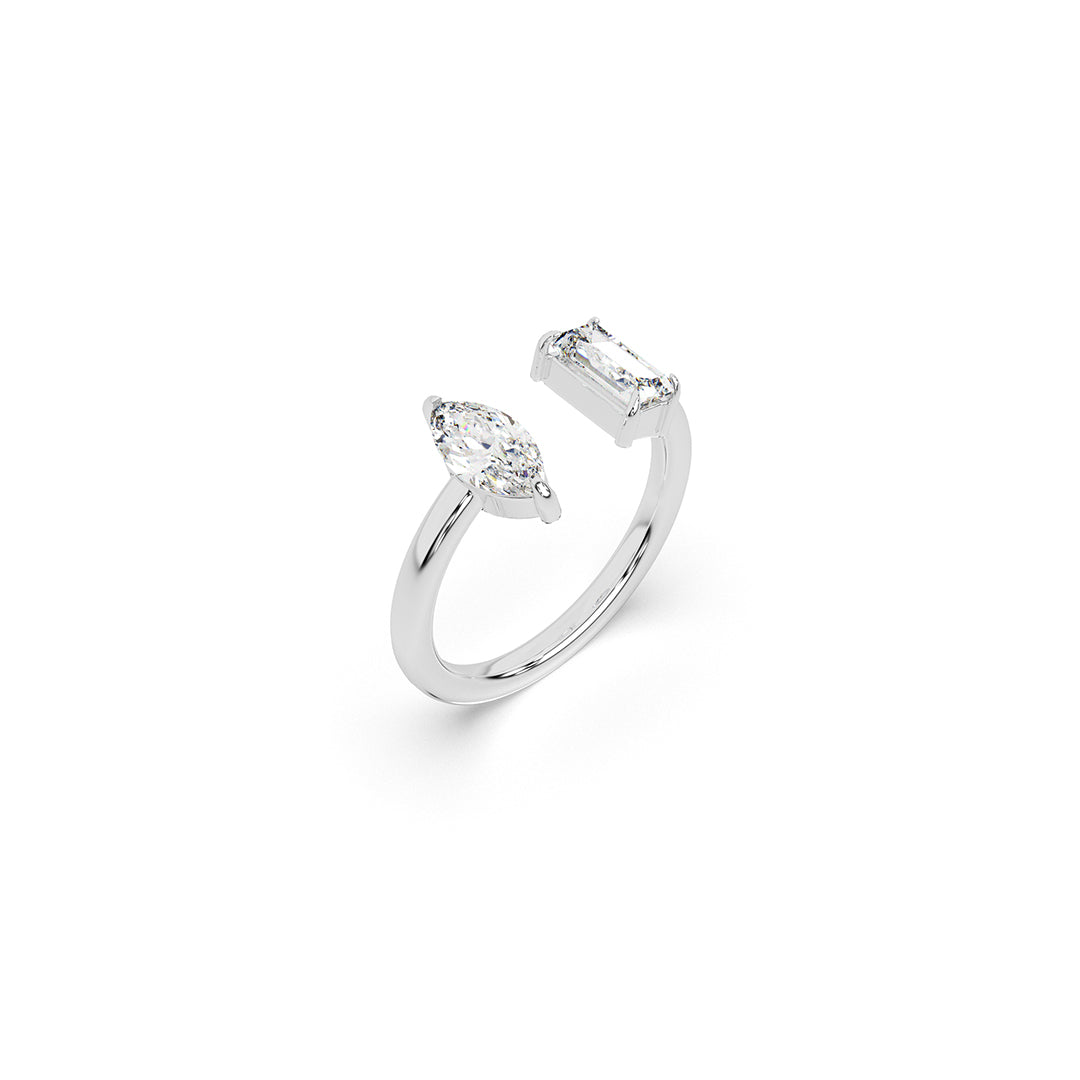 Marquise & Baguette Eclipse Edge Ring