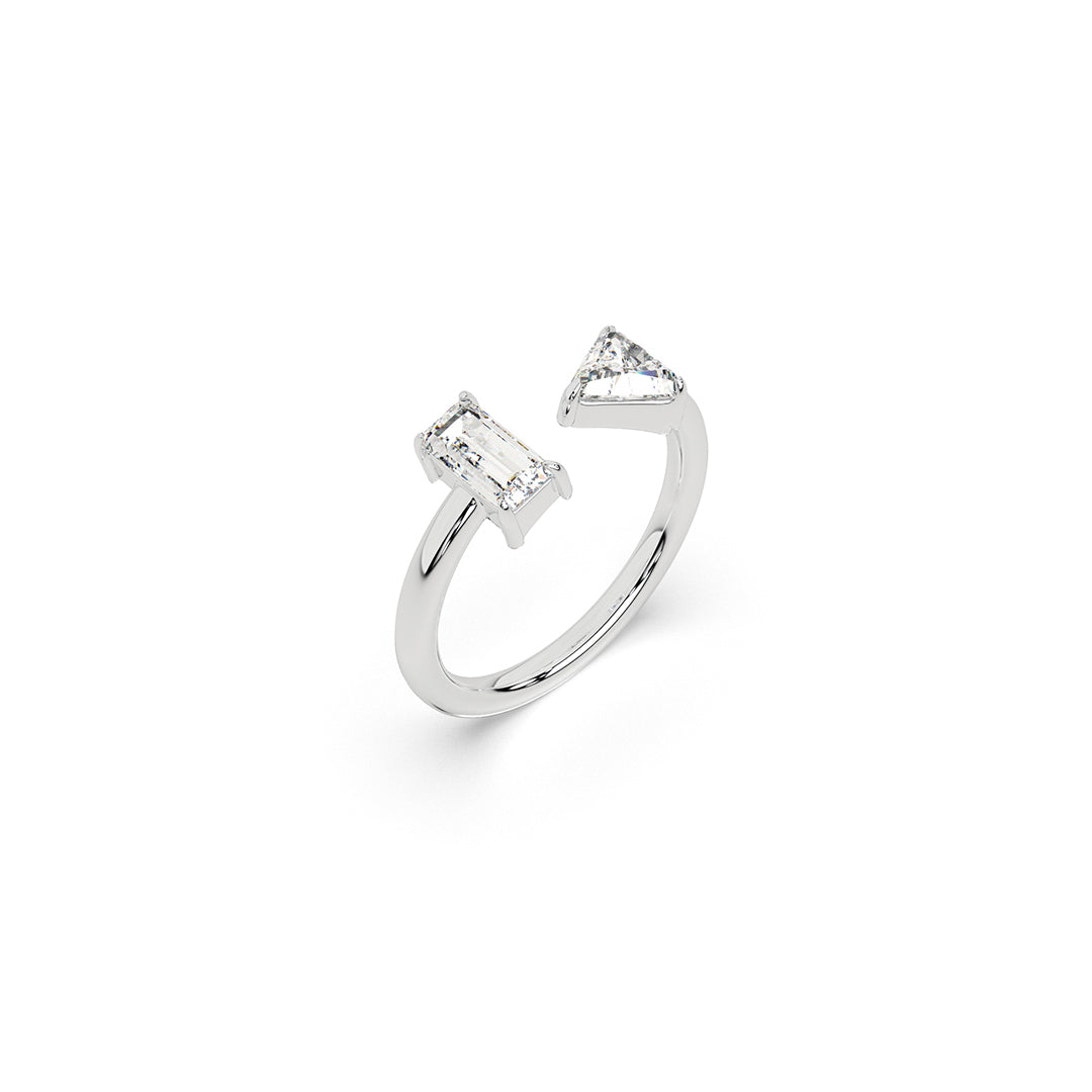Baguette & Trillion Eclipse Edge Ring