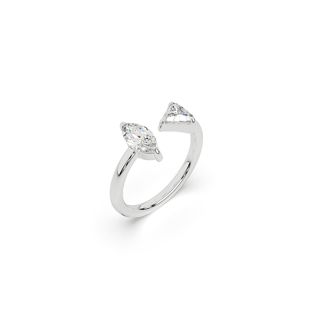 Marquise & Trillion Eclipse Edge Ring