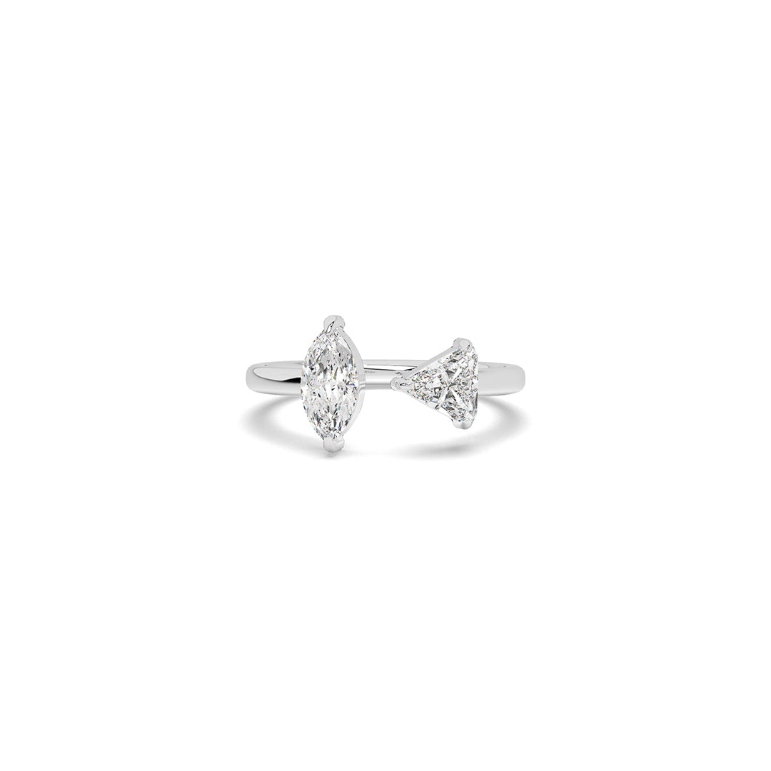 Marquise & Trillion Eclipse Edge Ring