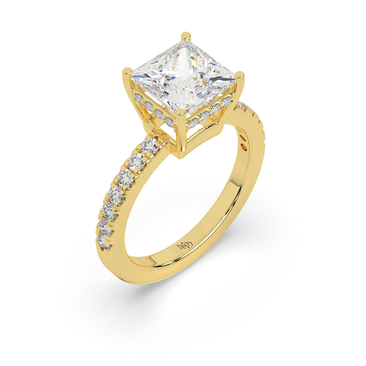 The Celeste 2 Ct Princess Solitaire Ring