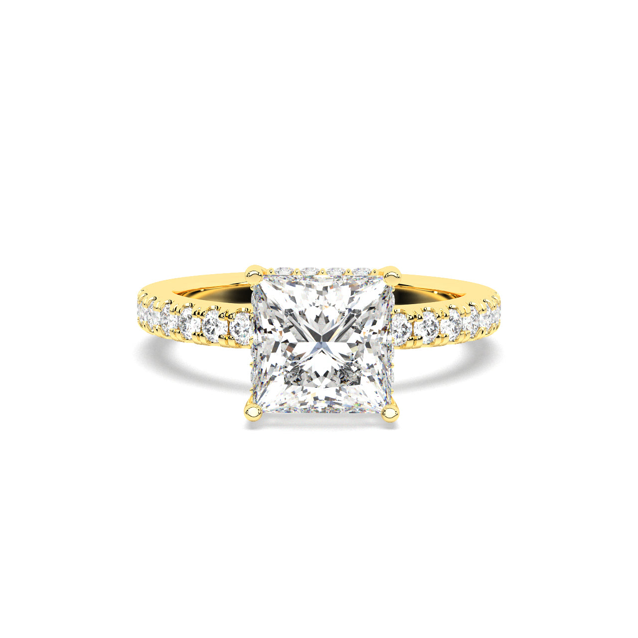 The Celeste 2 Ct Princess Solitaire Ring