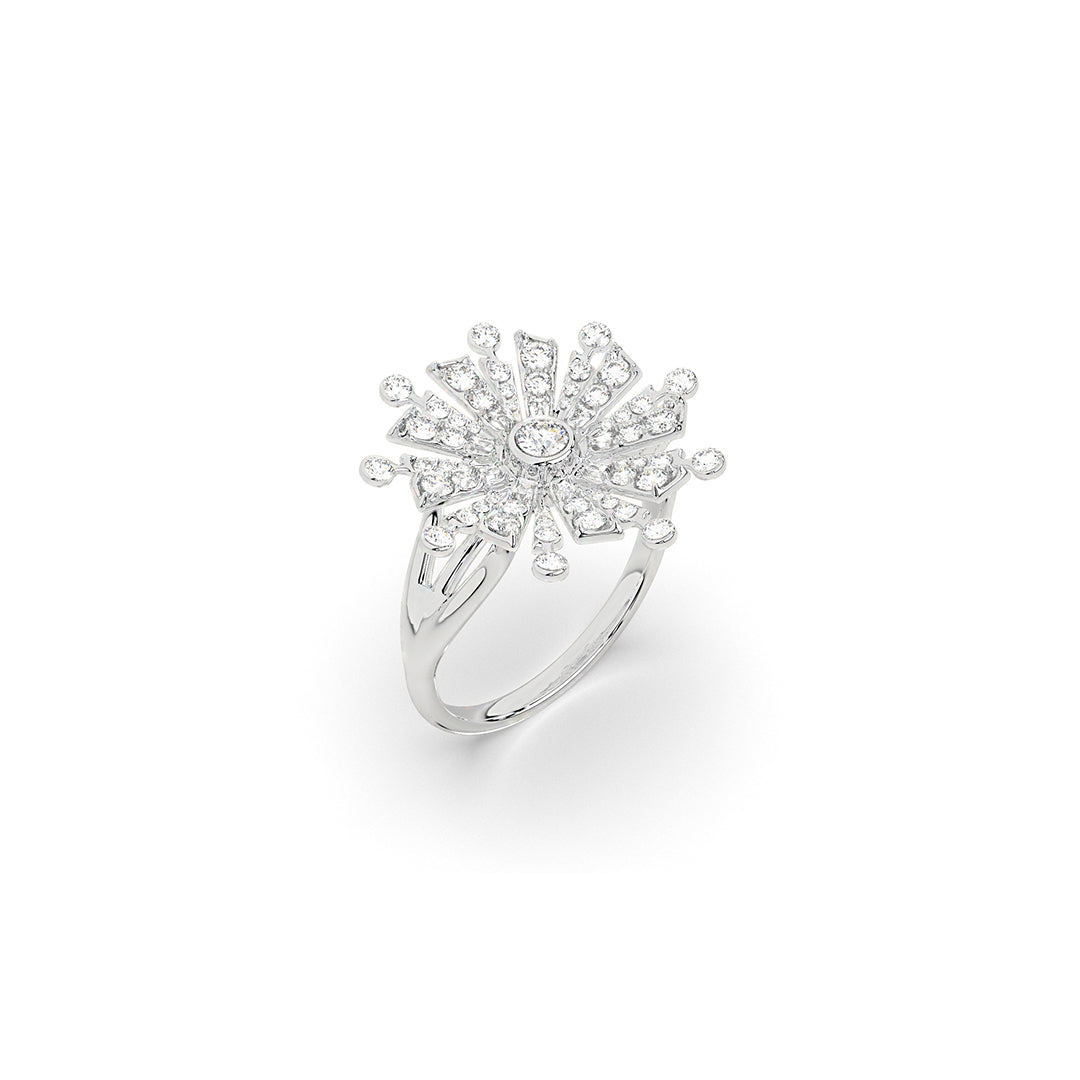 Celestial Radiance Cocktail Ring