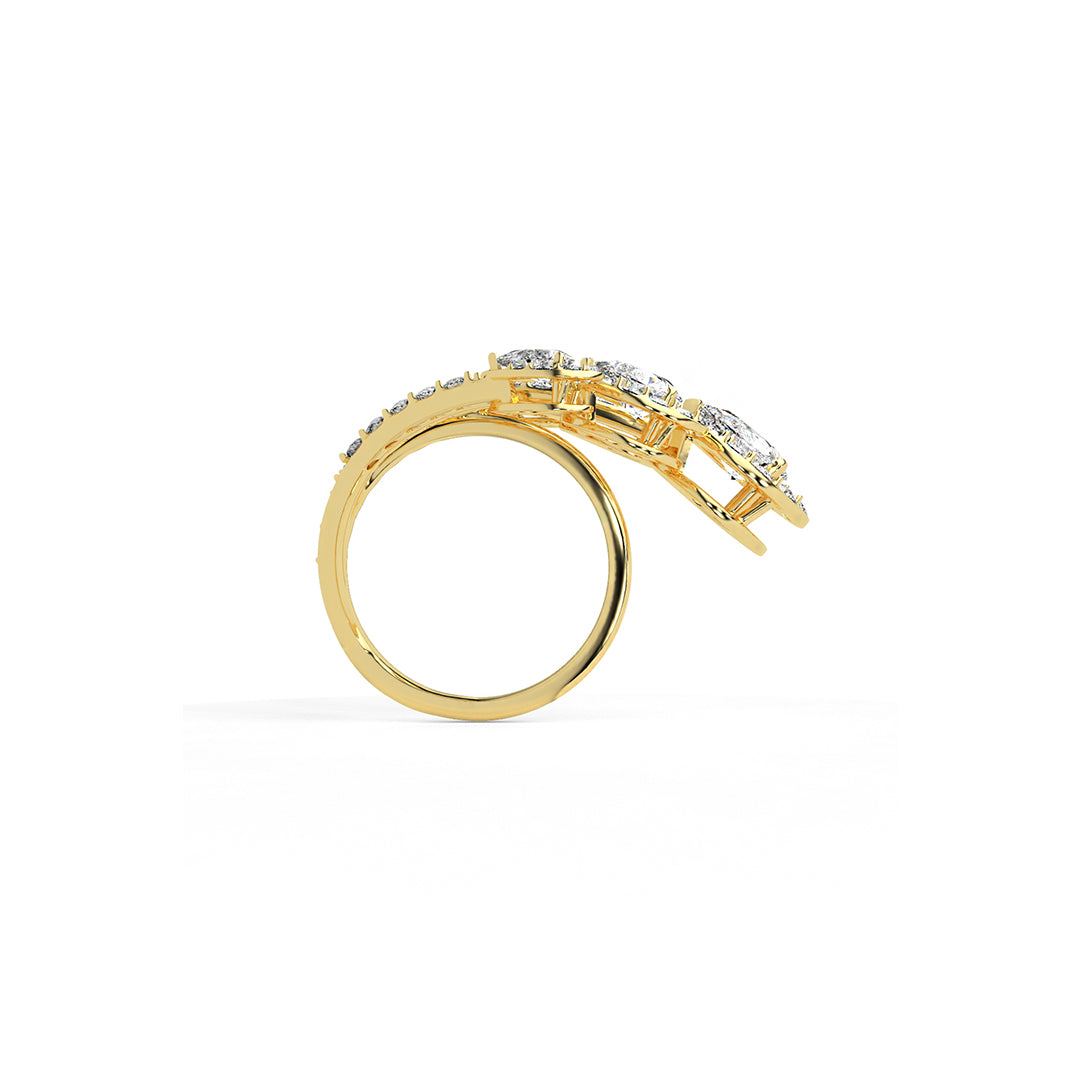 Celestial Bloom Cocktail Ring