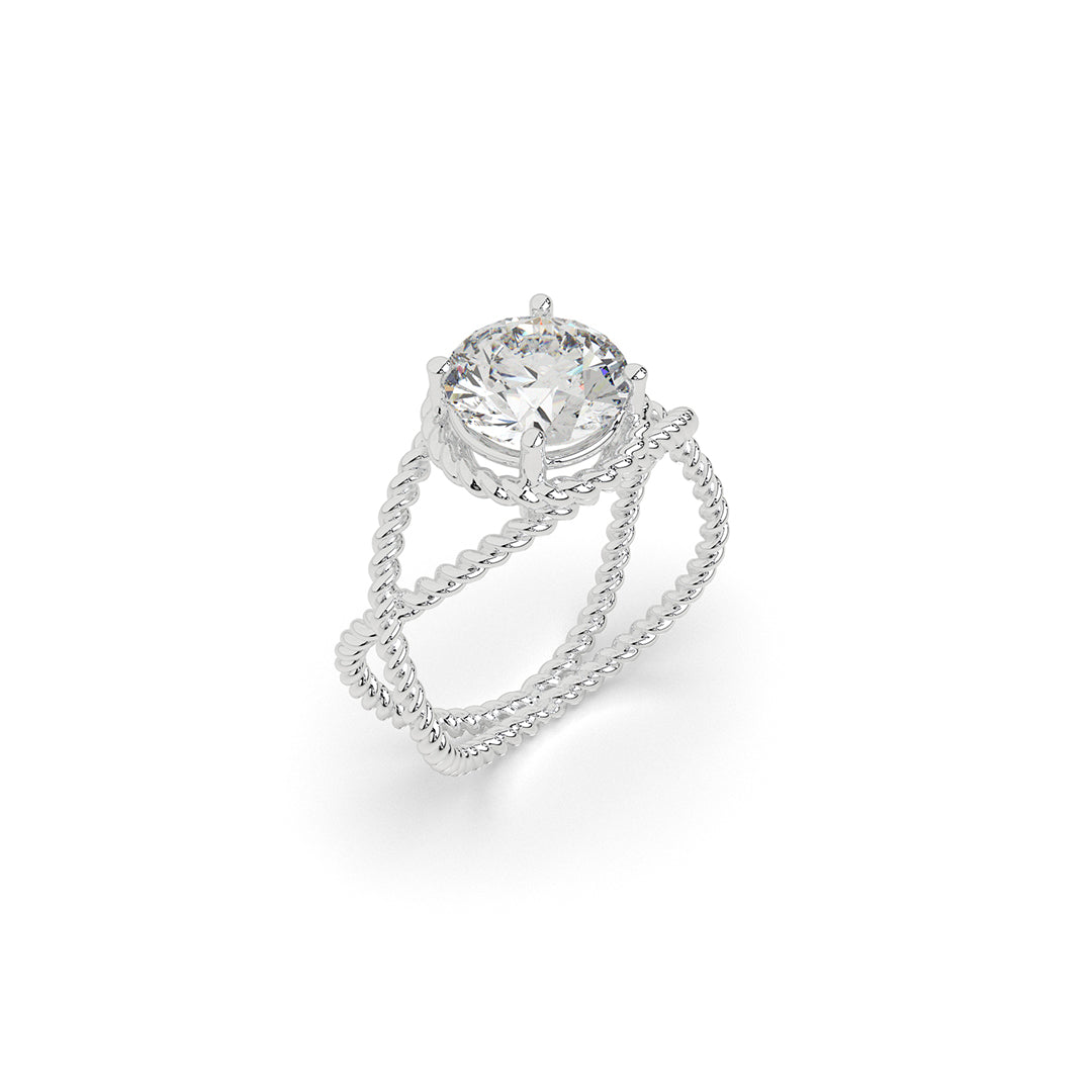 Eternal Twist Solitaire Ring