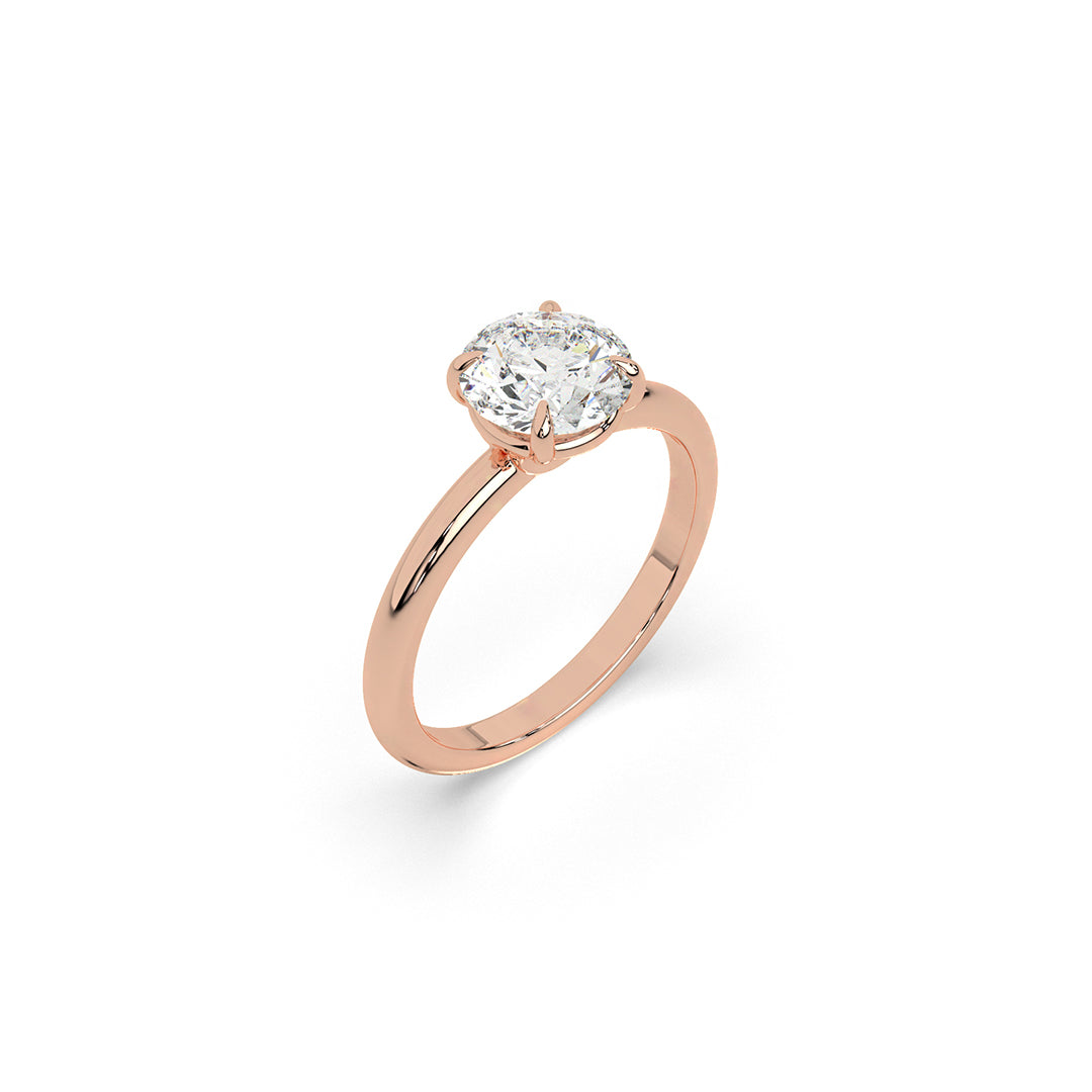 Classic Round Lab-Grown Diamond Engagement Ring