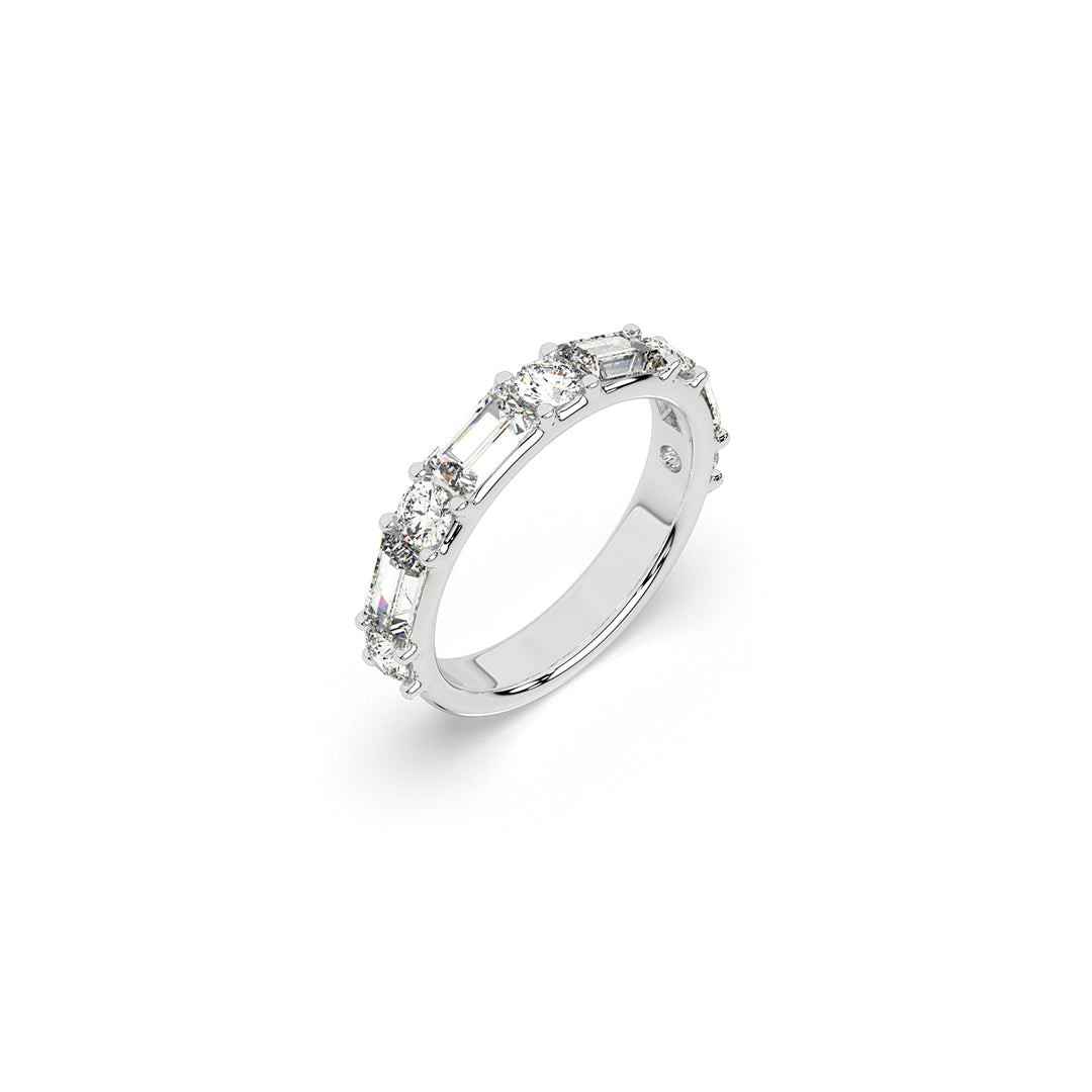 Radiant Symphony Half-Eternity Band