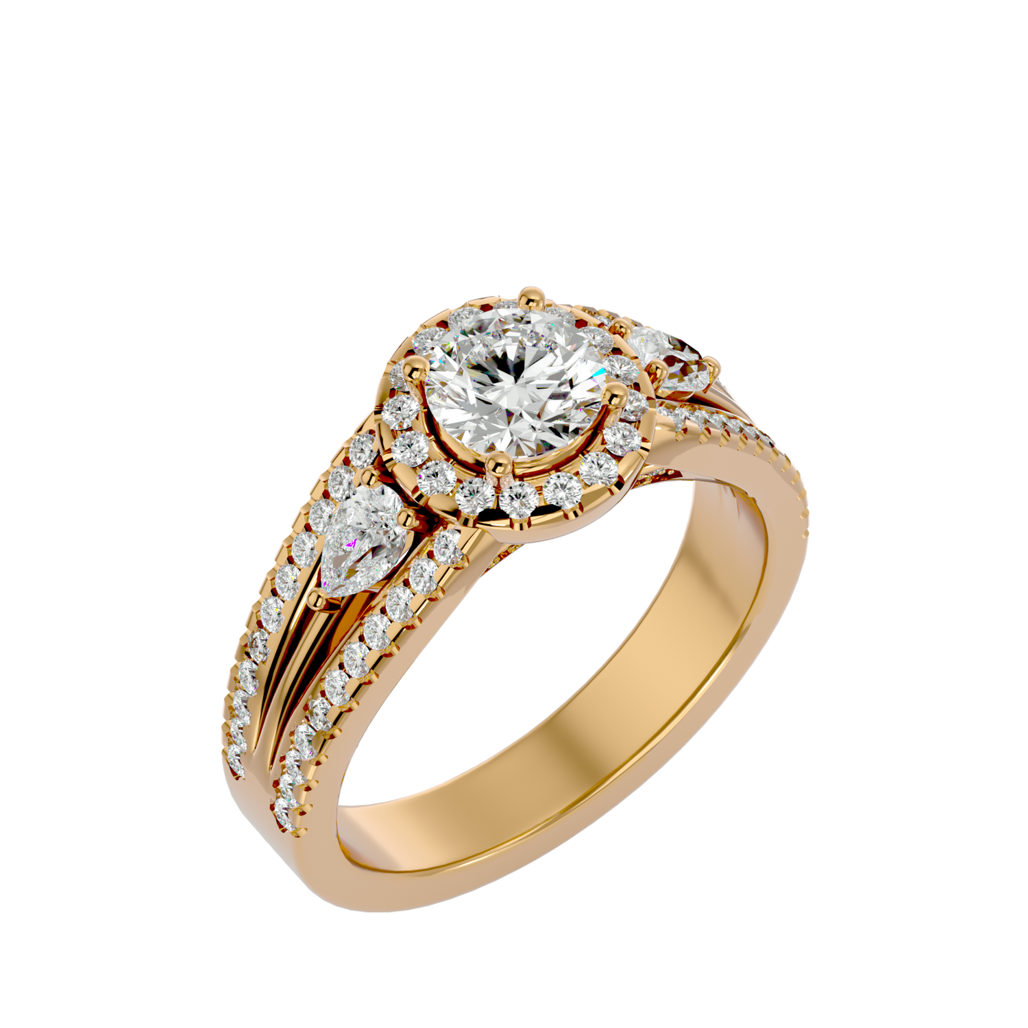 Savannah Classic Three Stone Diamond Ring