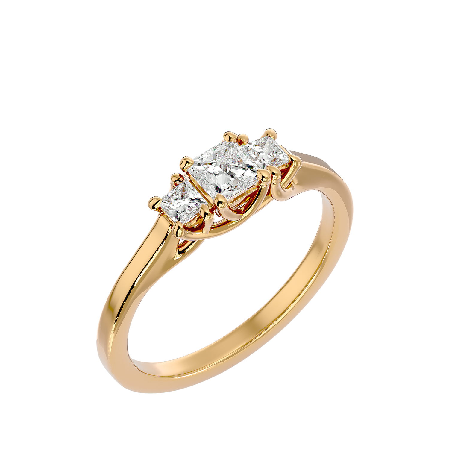 Emma Elegant Three Stone Diamond Ring