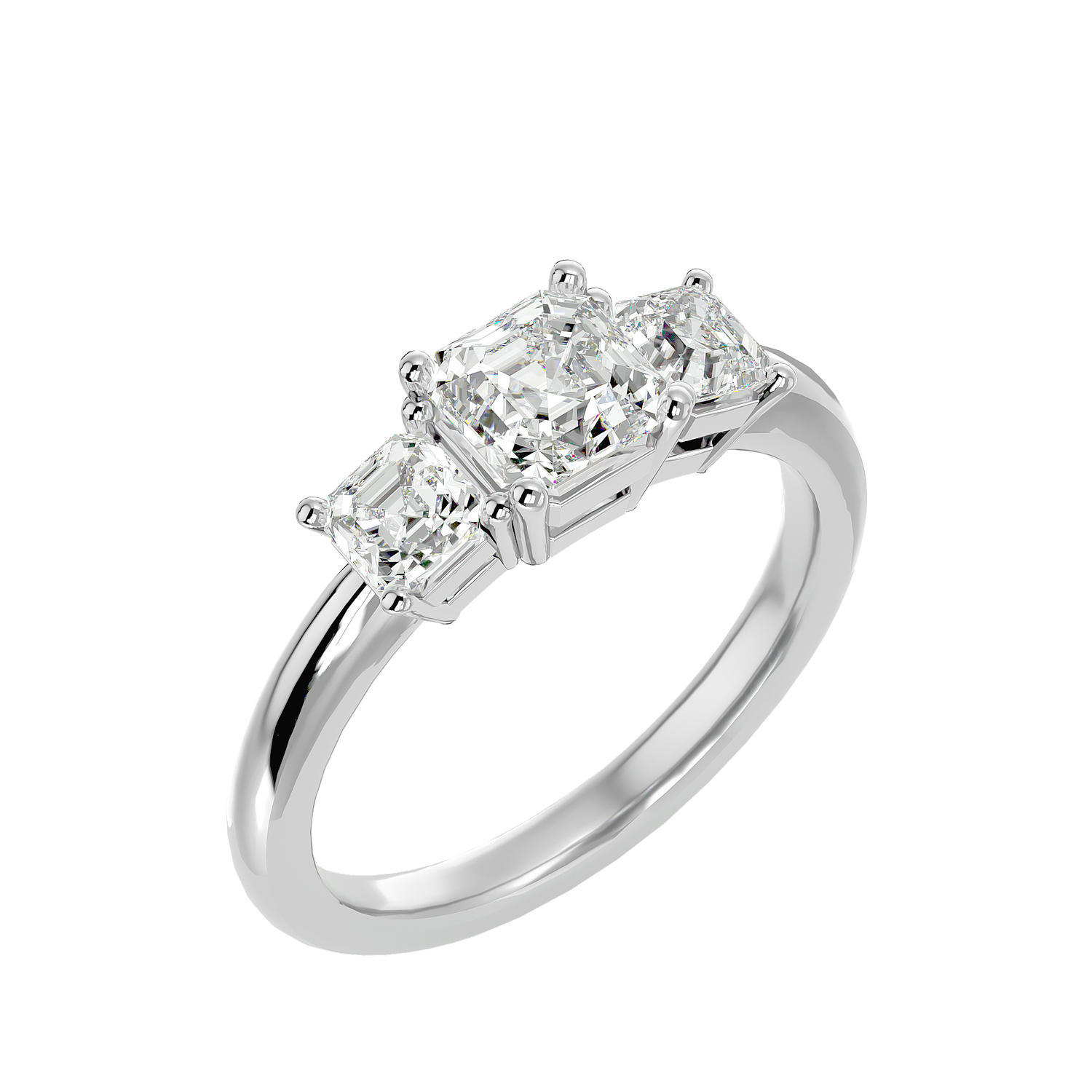Mia Timeless Three Stone Diamond Ring