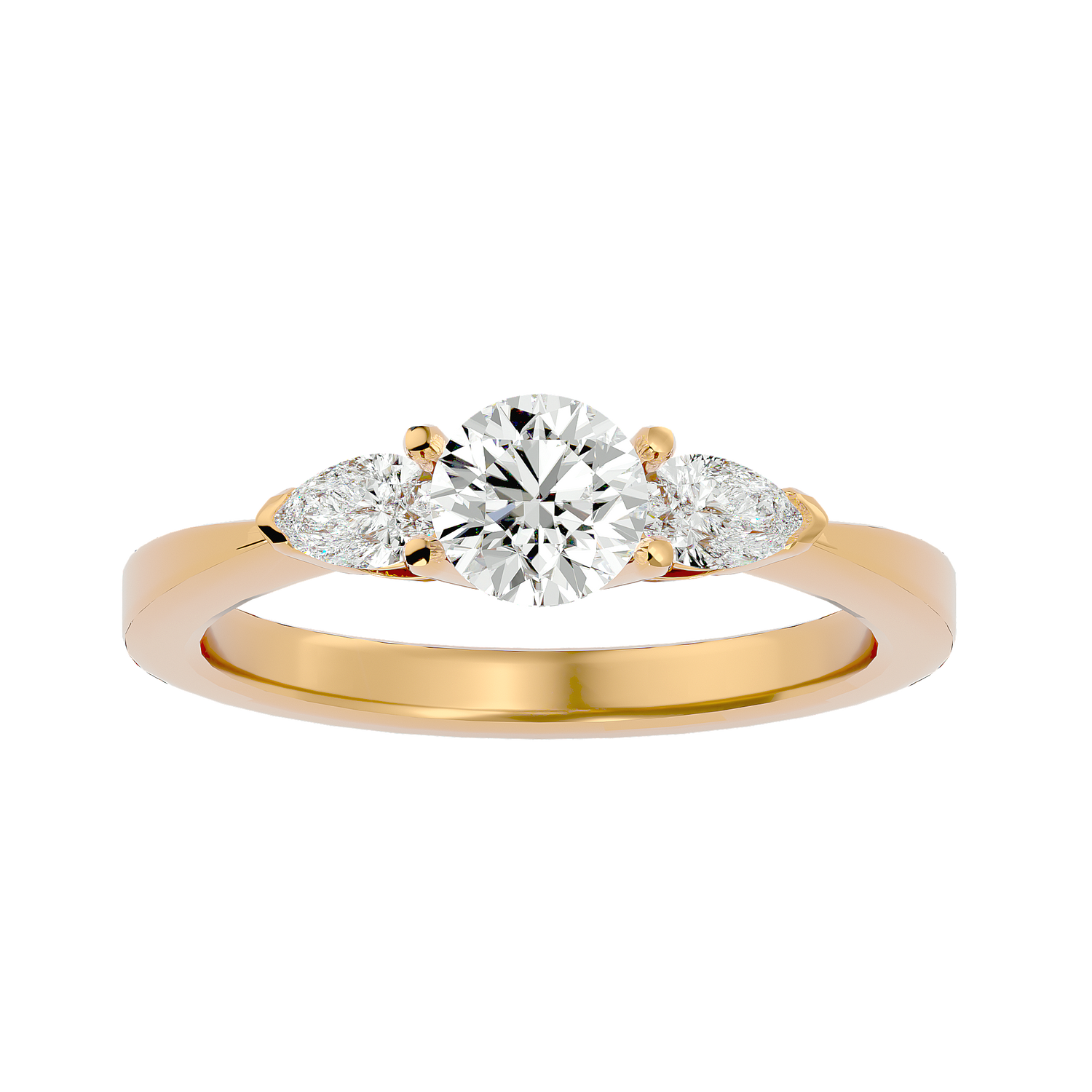 Amelia Classic Three Stone Diamond Ring