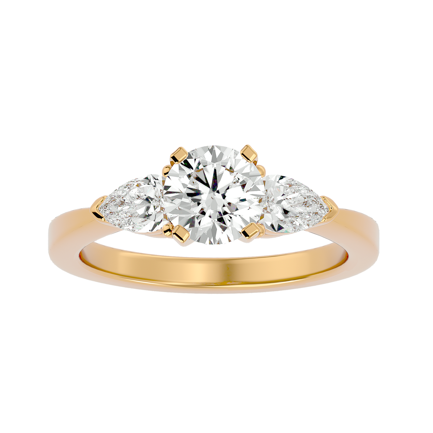 Abigail Timeless Three Stone Diamond Ring