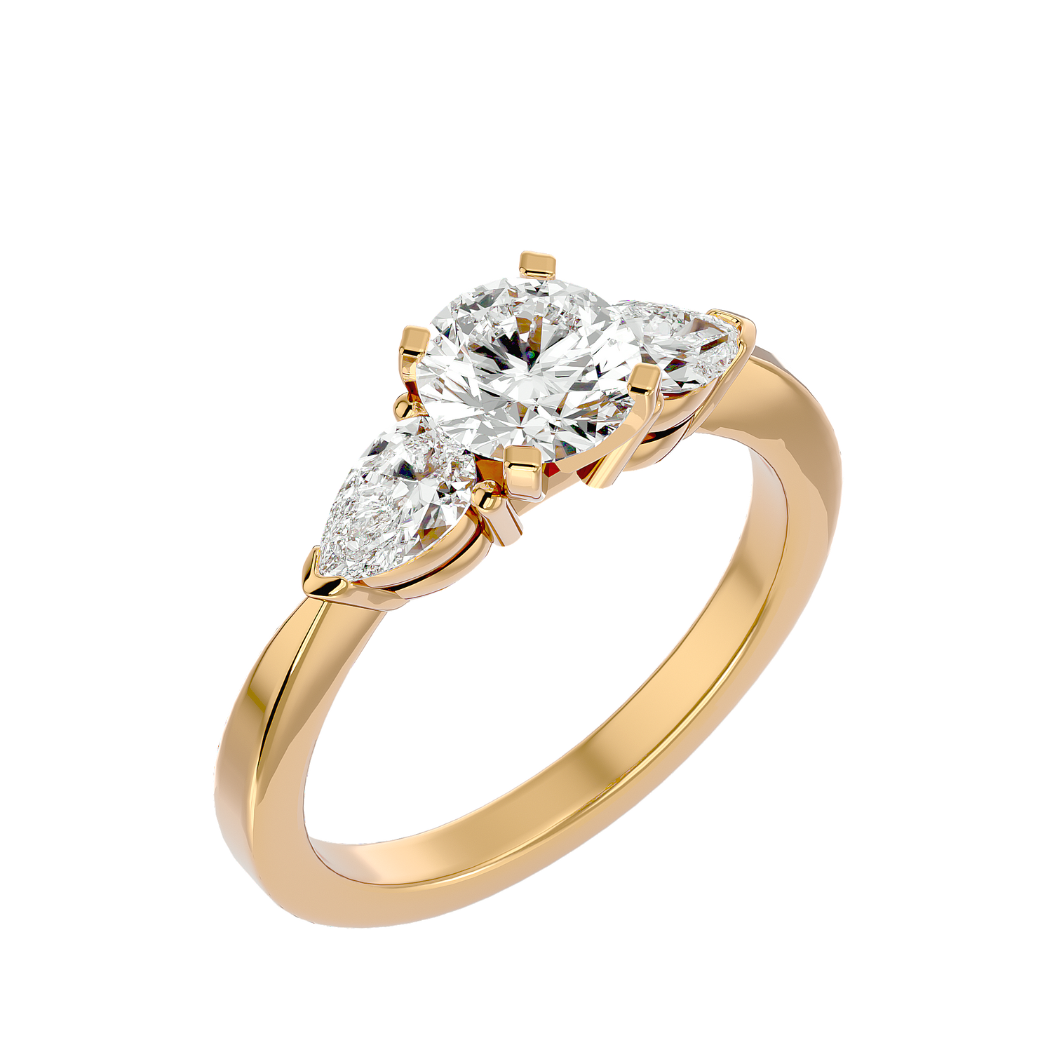 Abigail Timeless Three Stone Diamond Ring