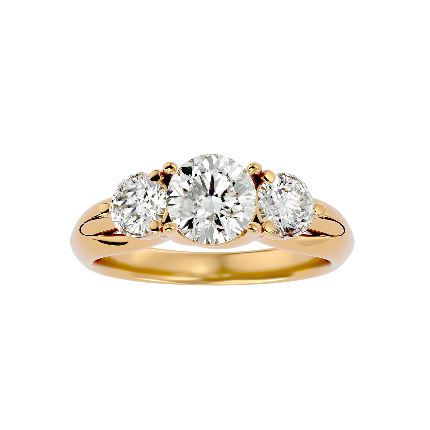 Scarlett Elegant Three Stone Diamond Ring