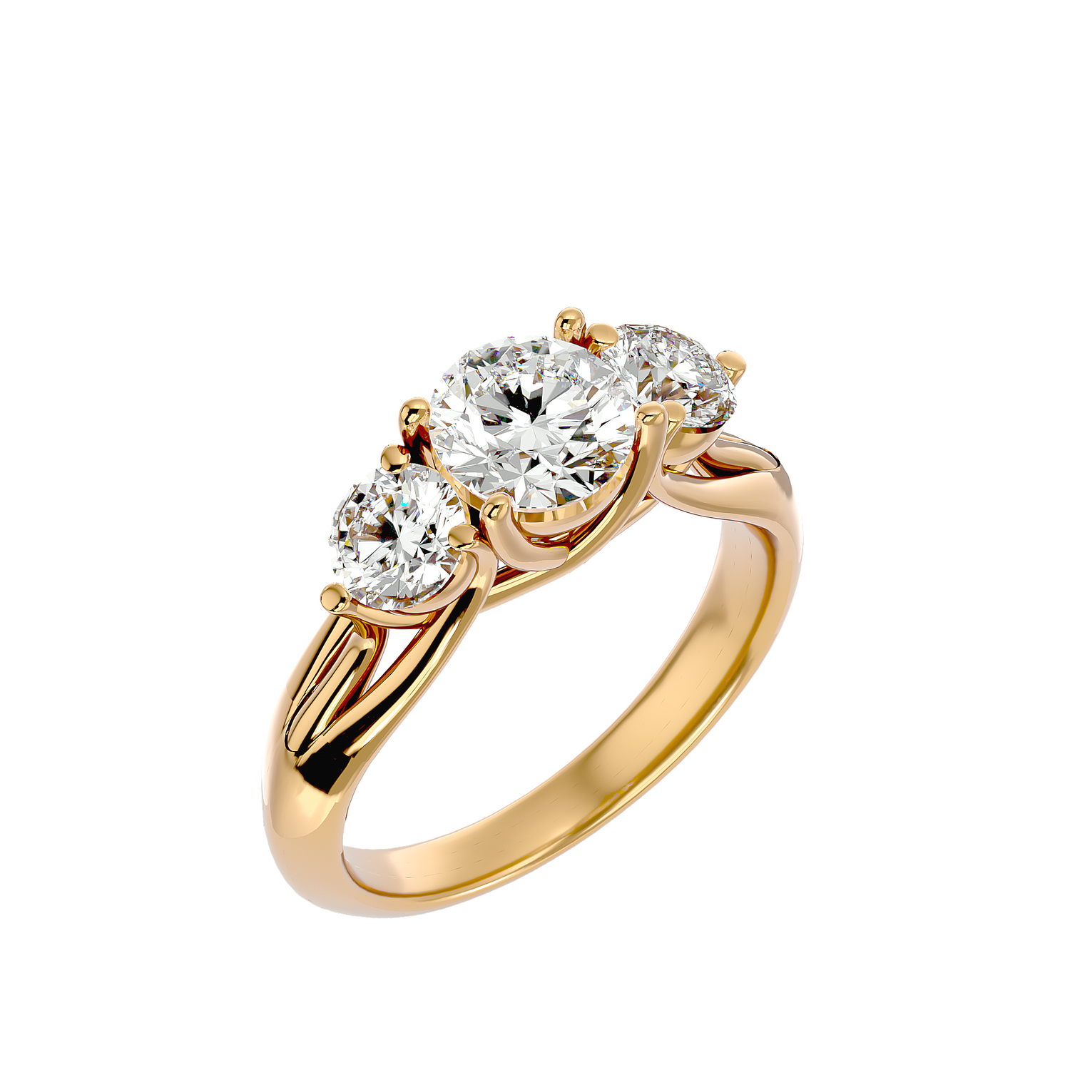 Scarlett Elegant Three Stone Diamond Ring