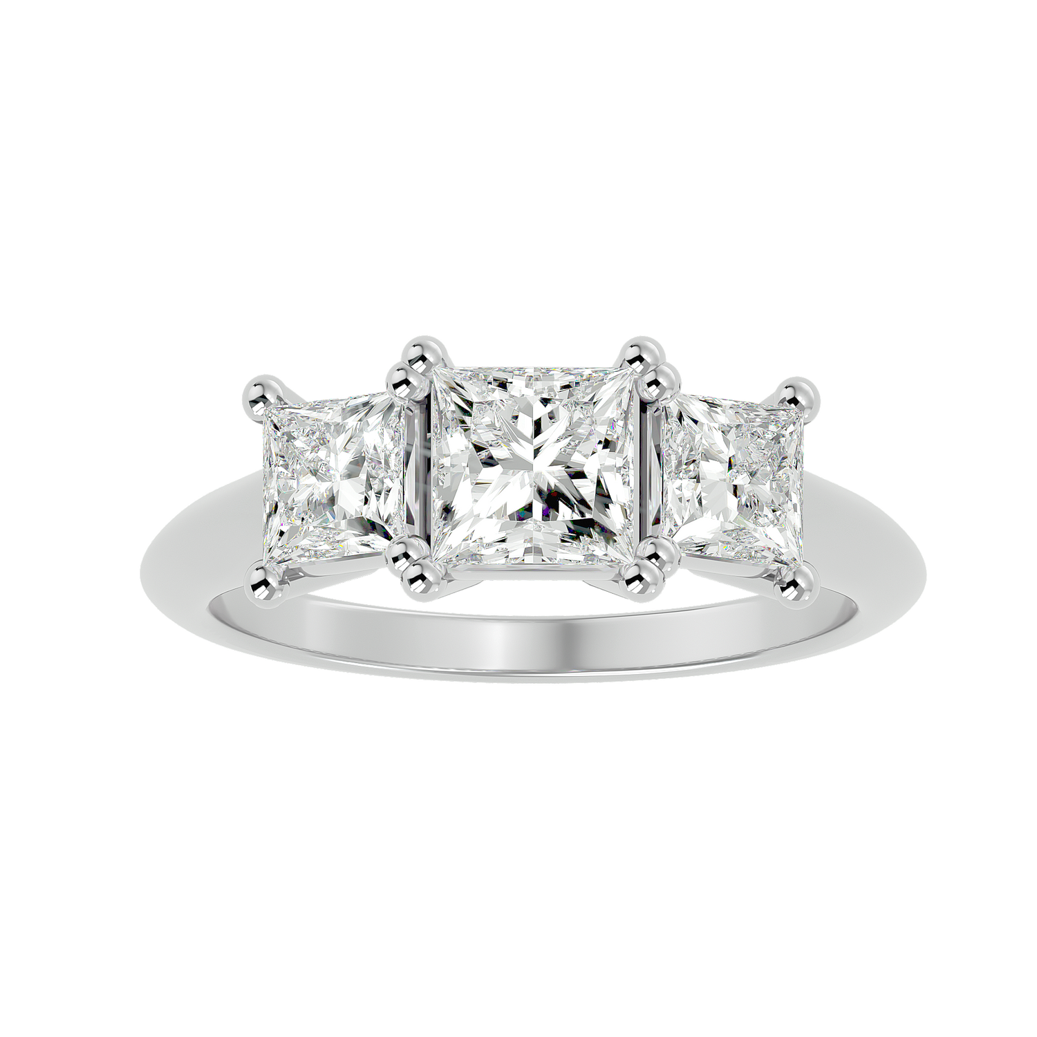 Layla Classic Three Stone Diamond Ring