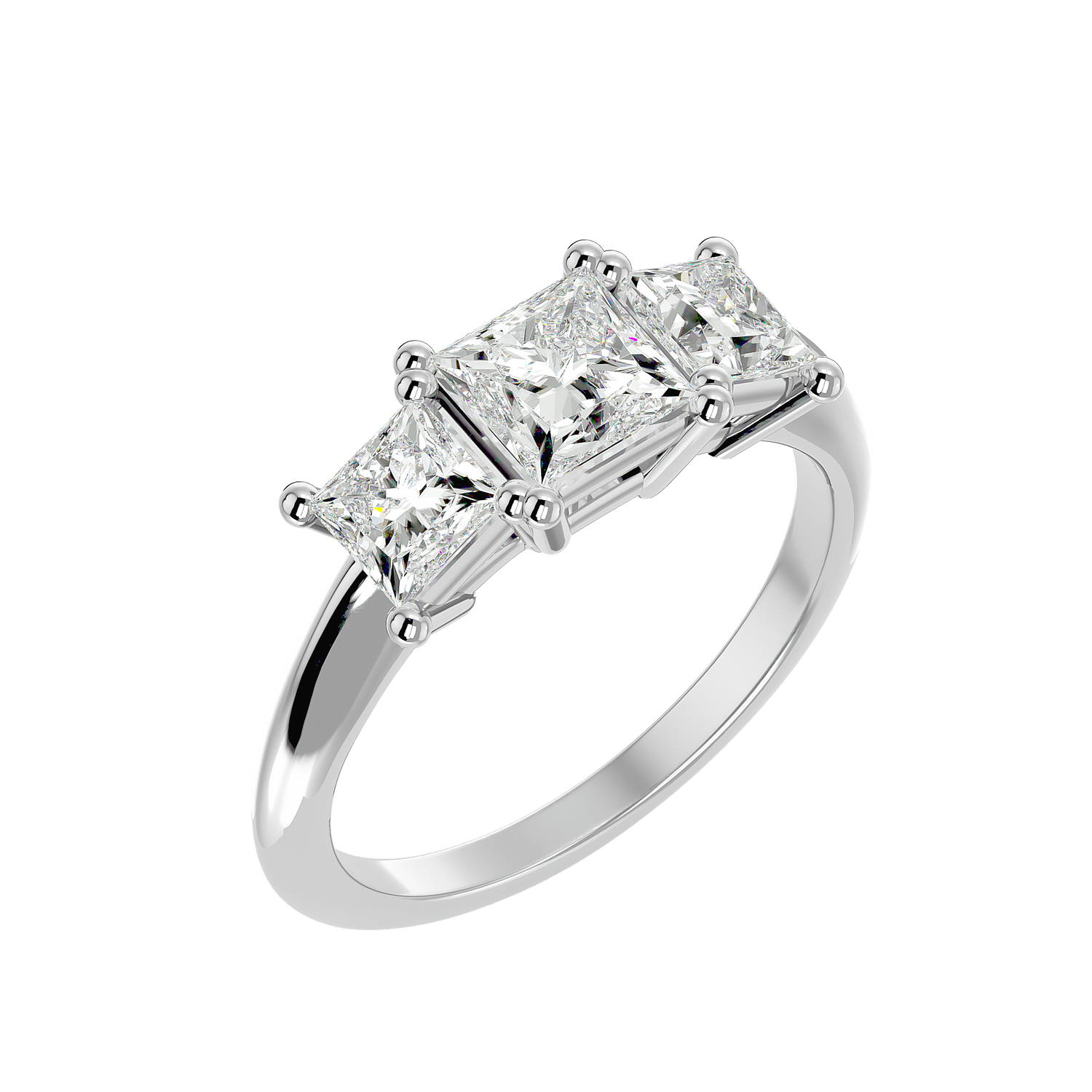 Layla Classic Three Stone Diamond Ring