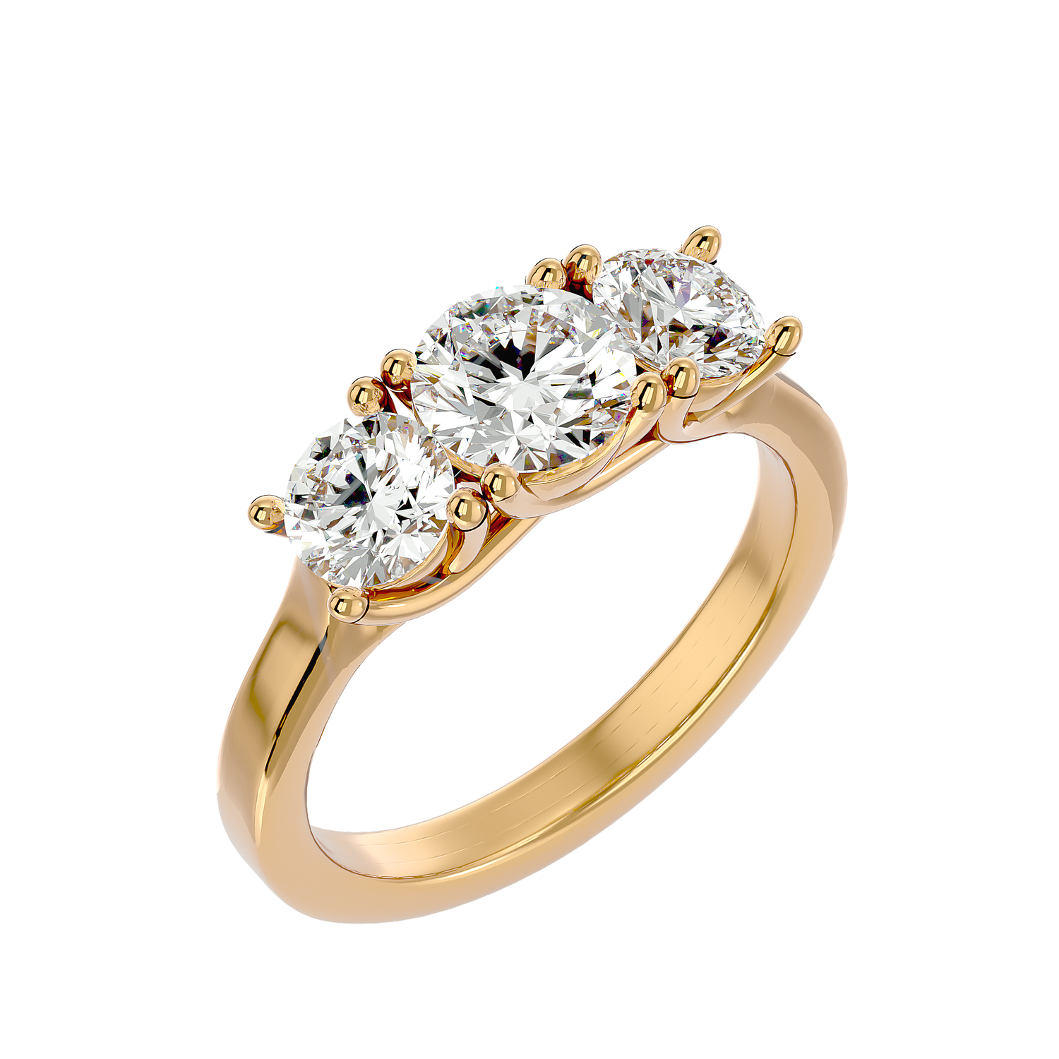Riley Elegant Three Stone Diamond Ring