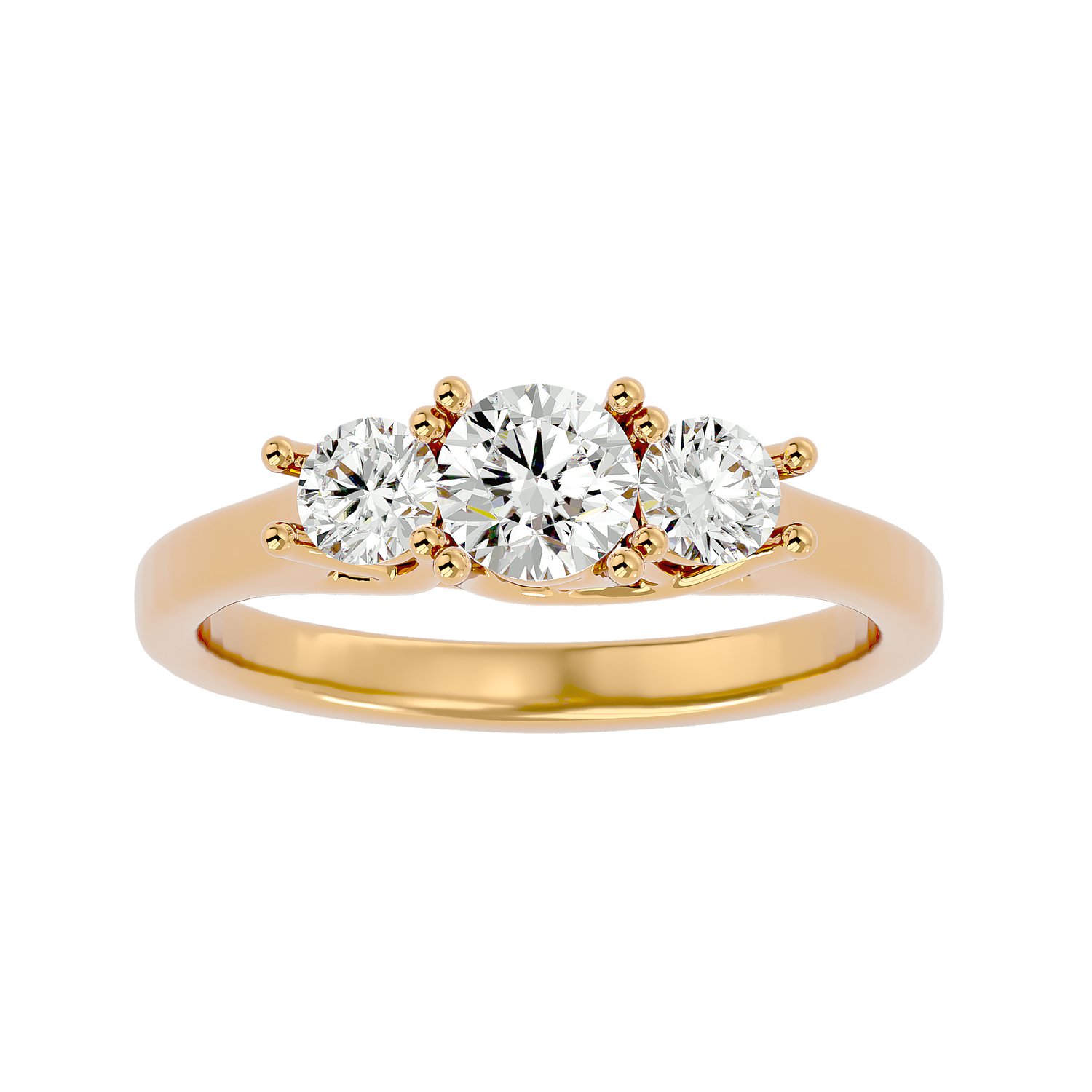 Zoe Timeless Three Stone Diamond Ring