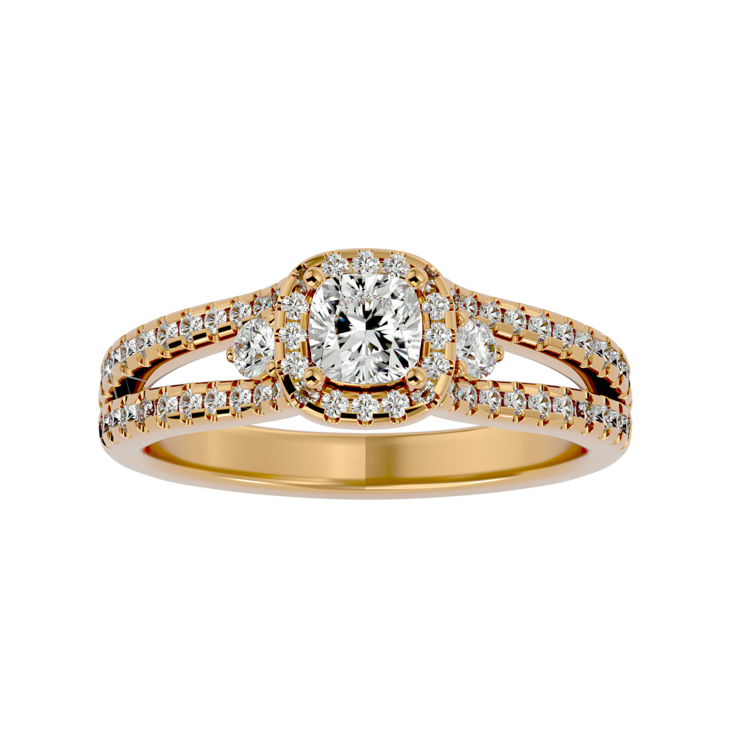 Aurora Timeless Three Stone Diamond Ring