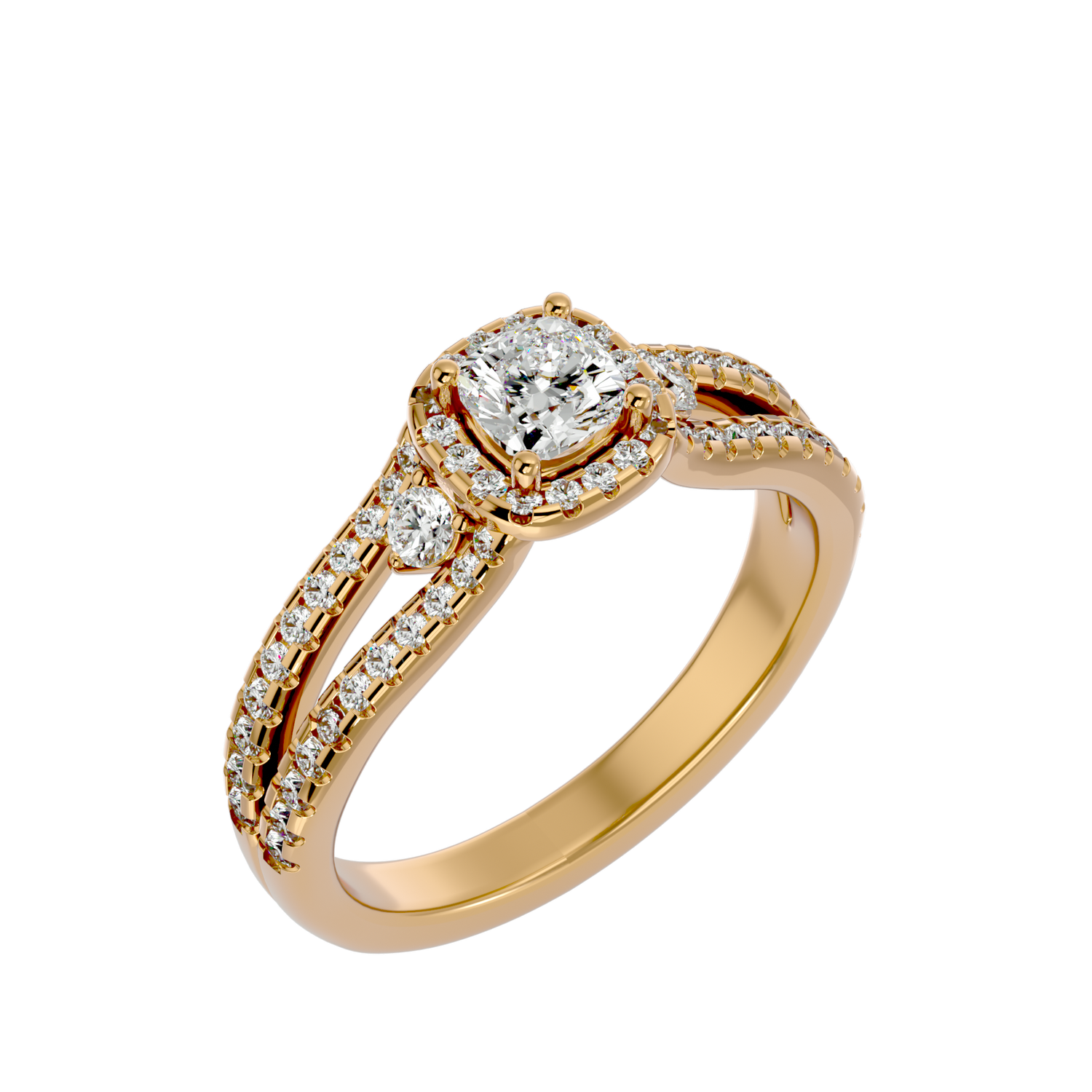 Aurora Timeless Three Stone Diamond Ring