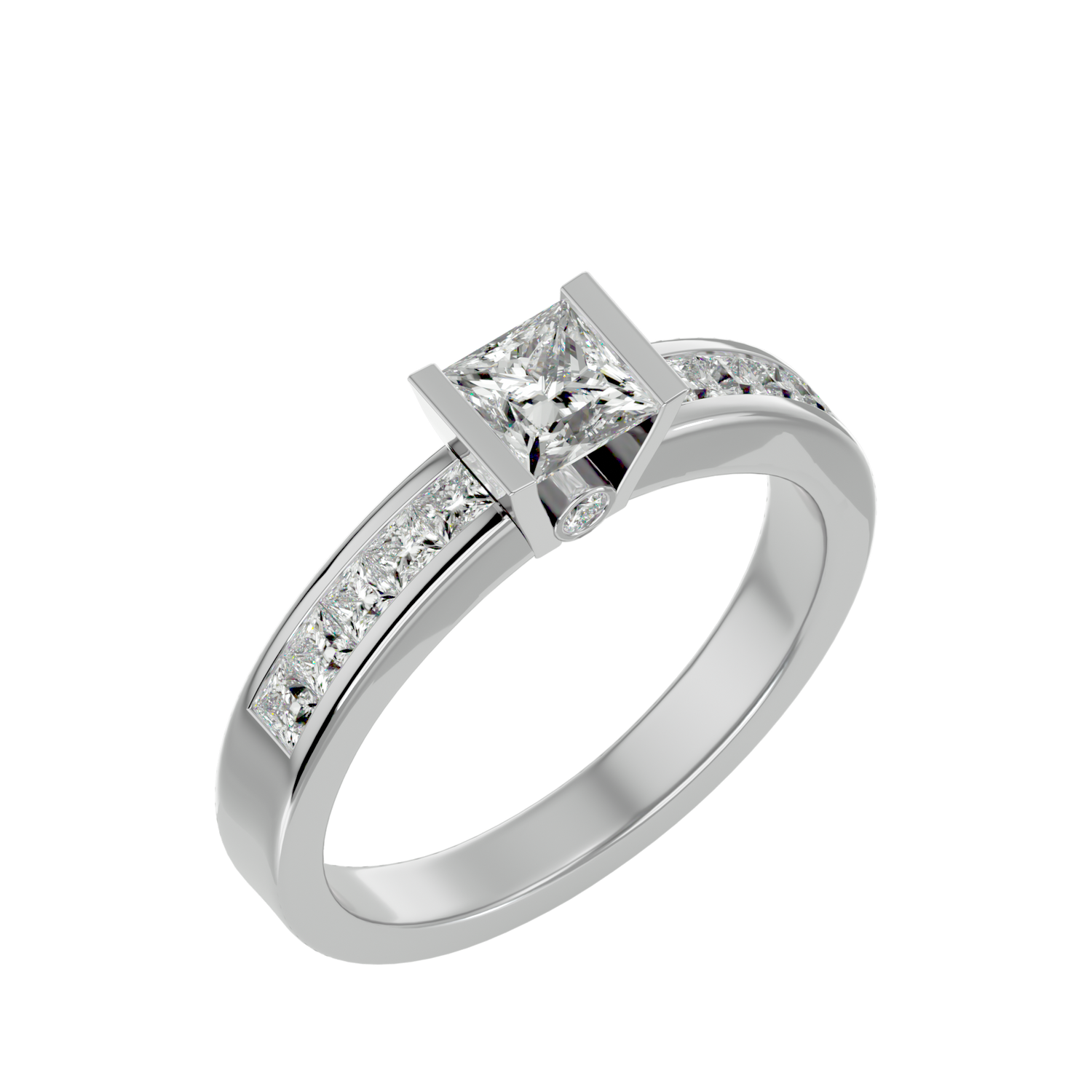 Adele Princess Solitaire Ring