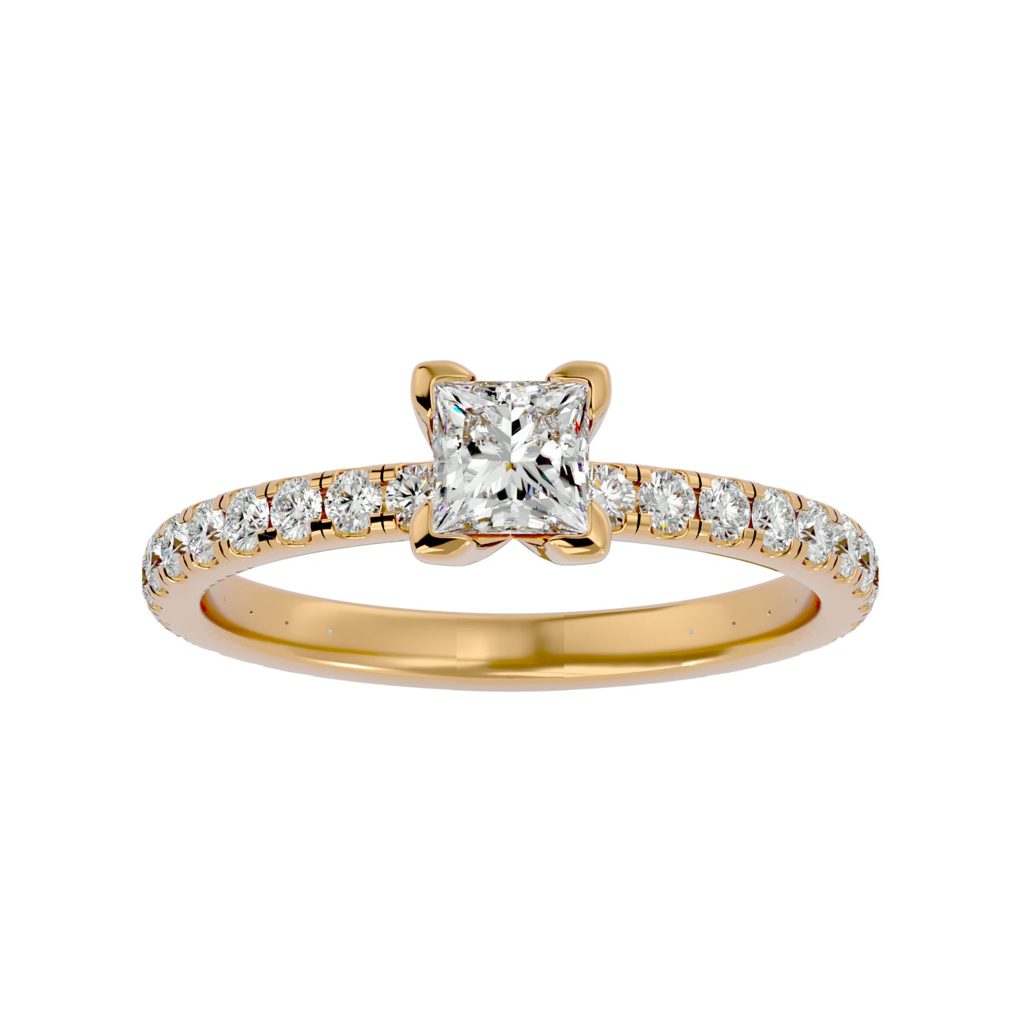 Veda Princess Solitaire Ring