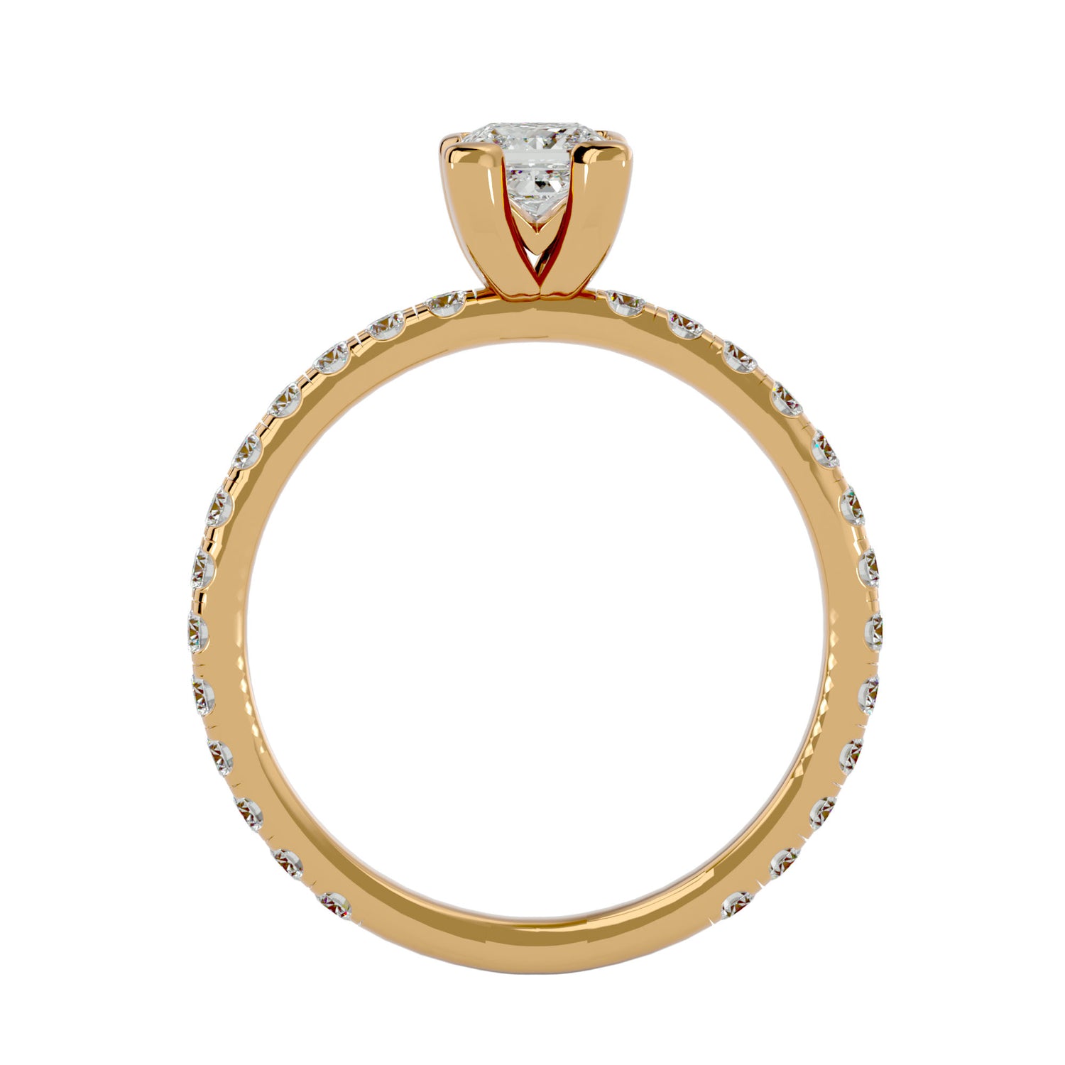 Veda Princess Solitaire Ring