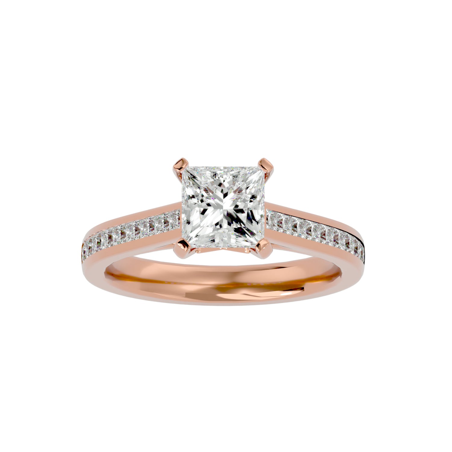 Whitney Princess Solitaire Ring