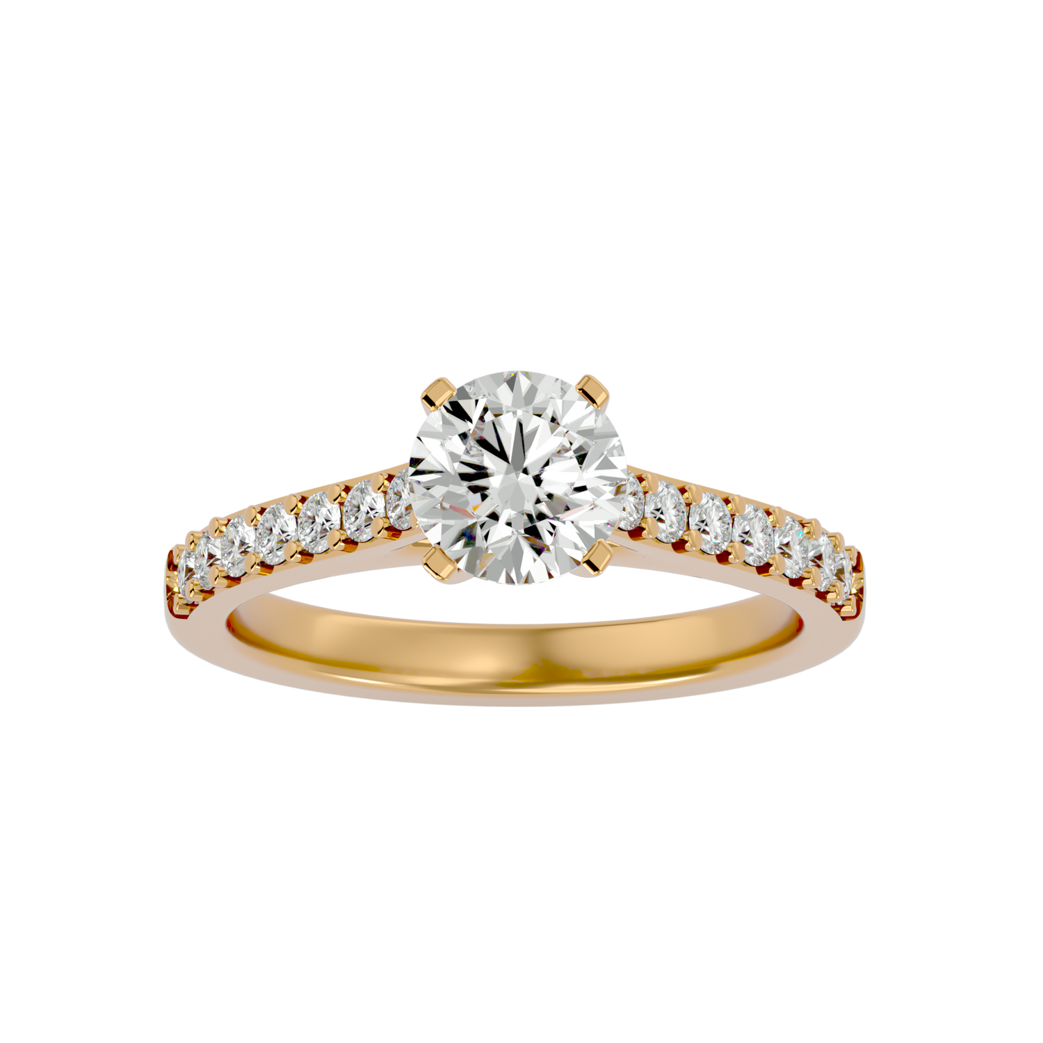 August Round Solitaire Ring