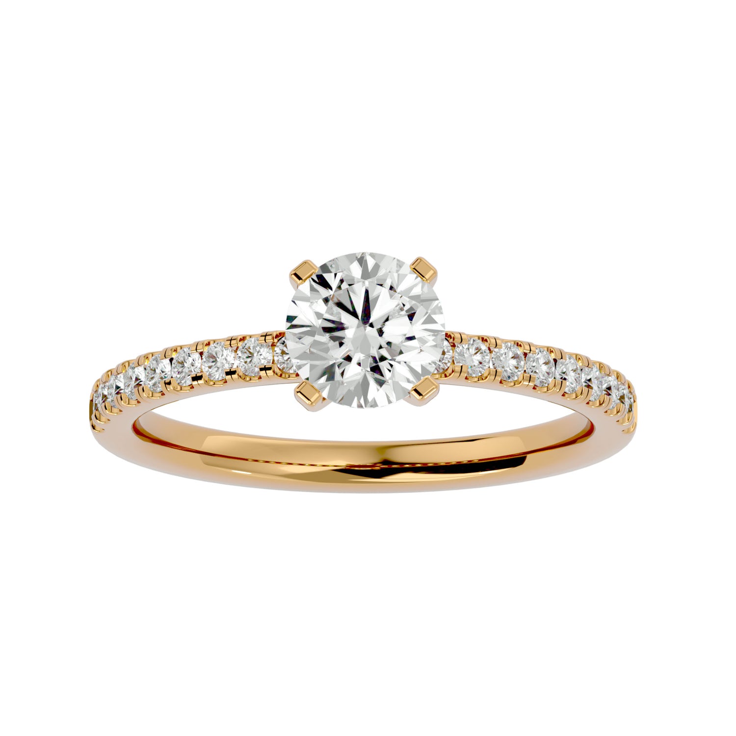Gwen Round Solitaire Ring
