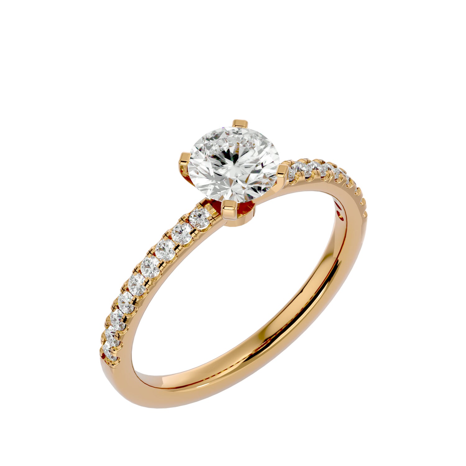 Gwen Round Solitaire Ring