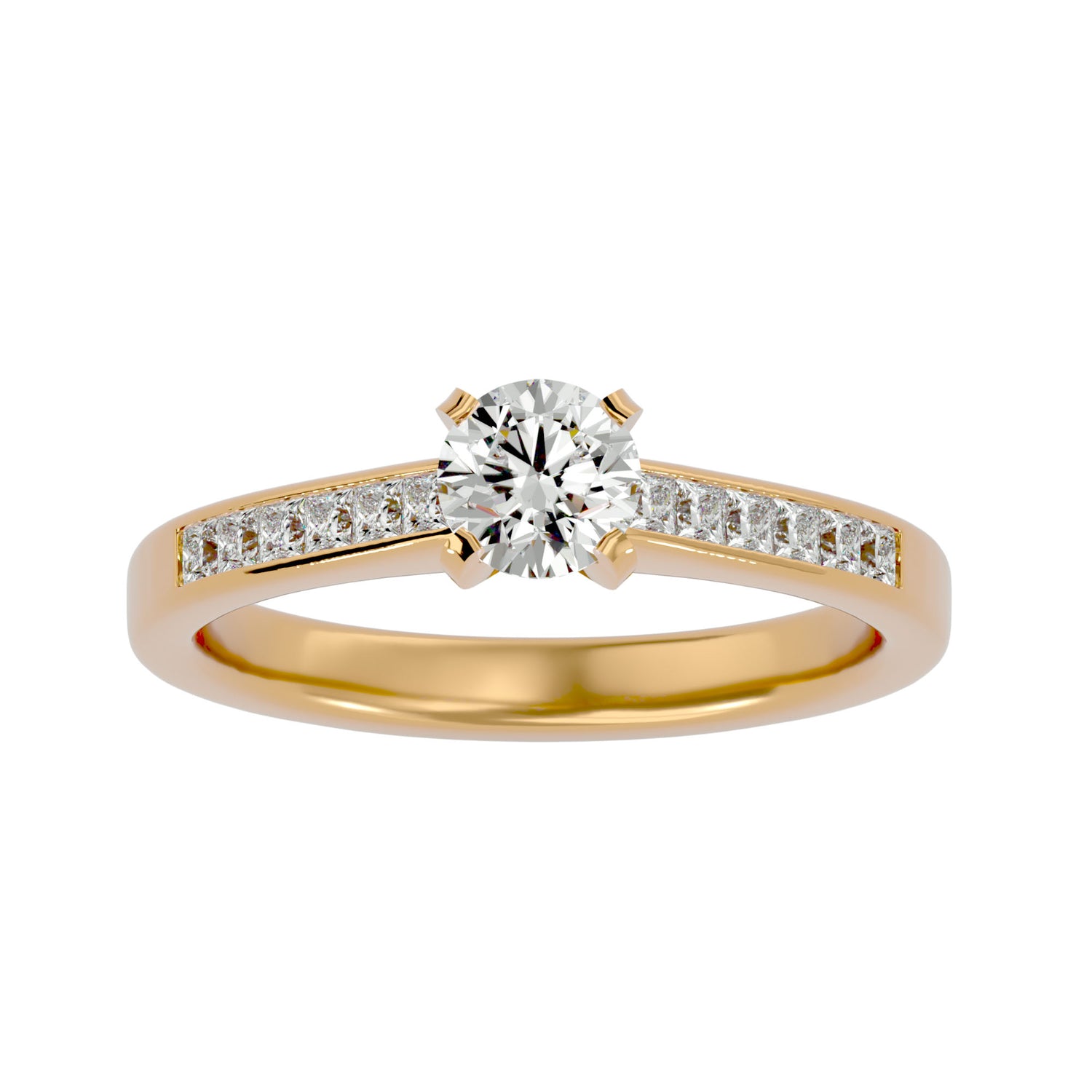 India Round Solitaire Ring