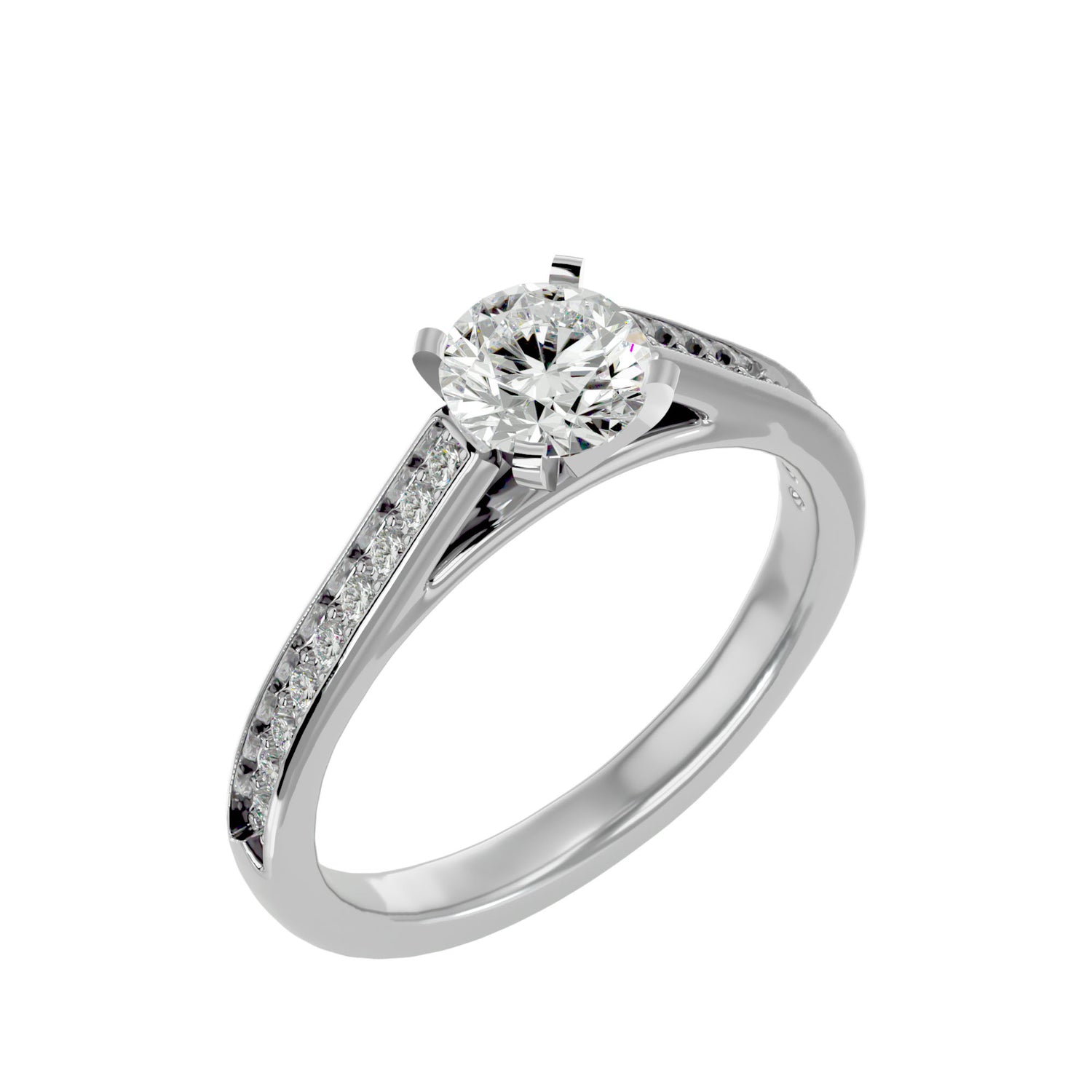 Madalynn Round Solitaire Ring