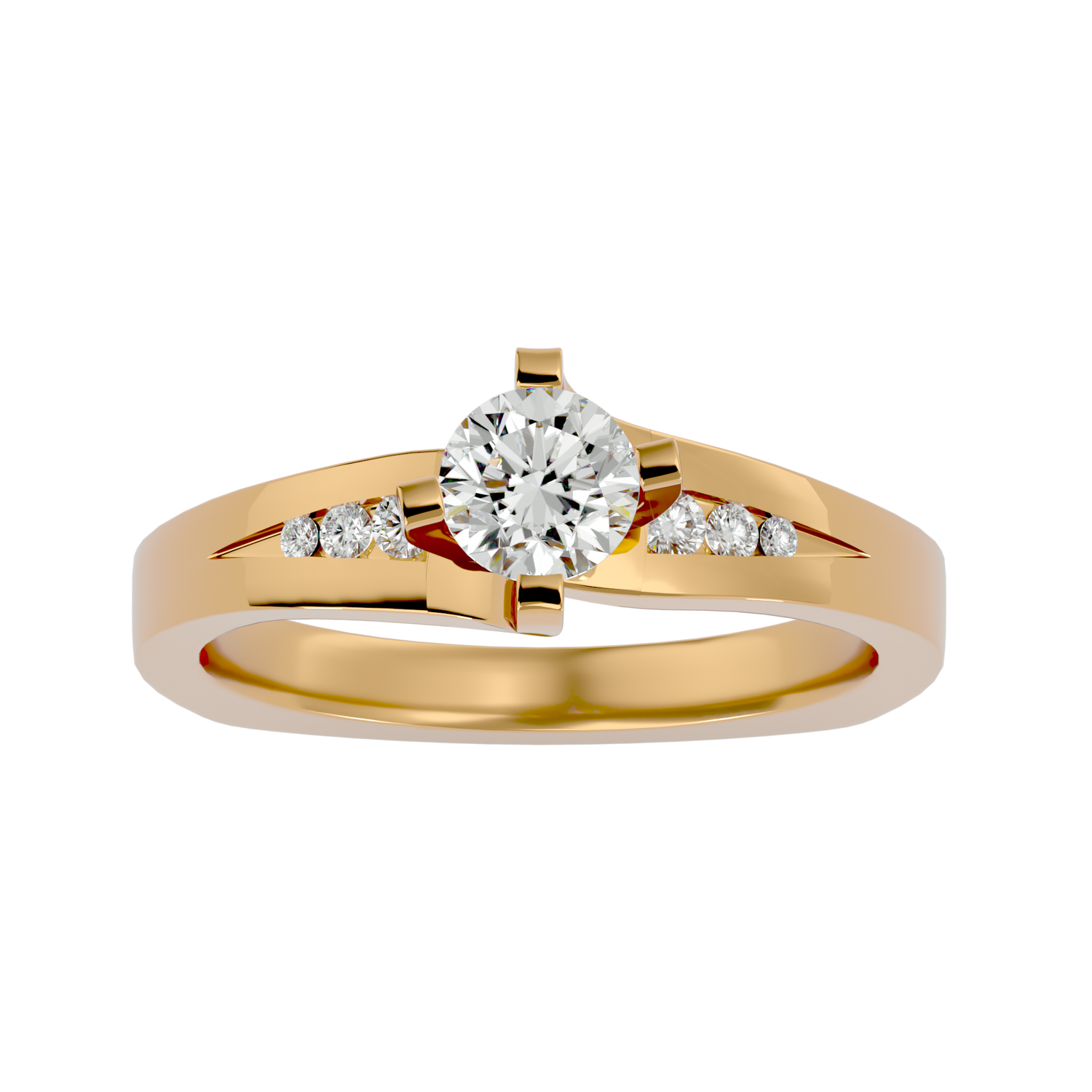 Samira Round Solitaire Ring