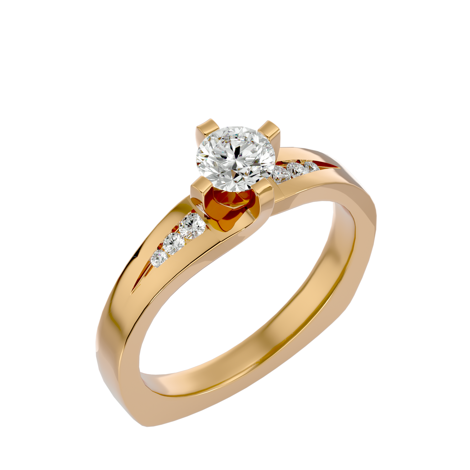 Samira Round Solitaire Ring