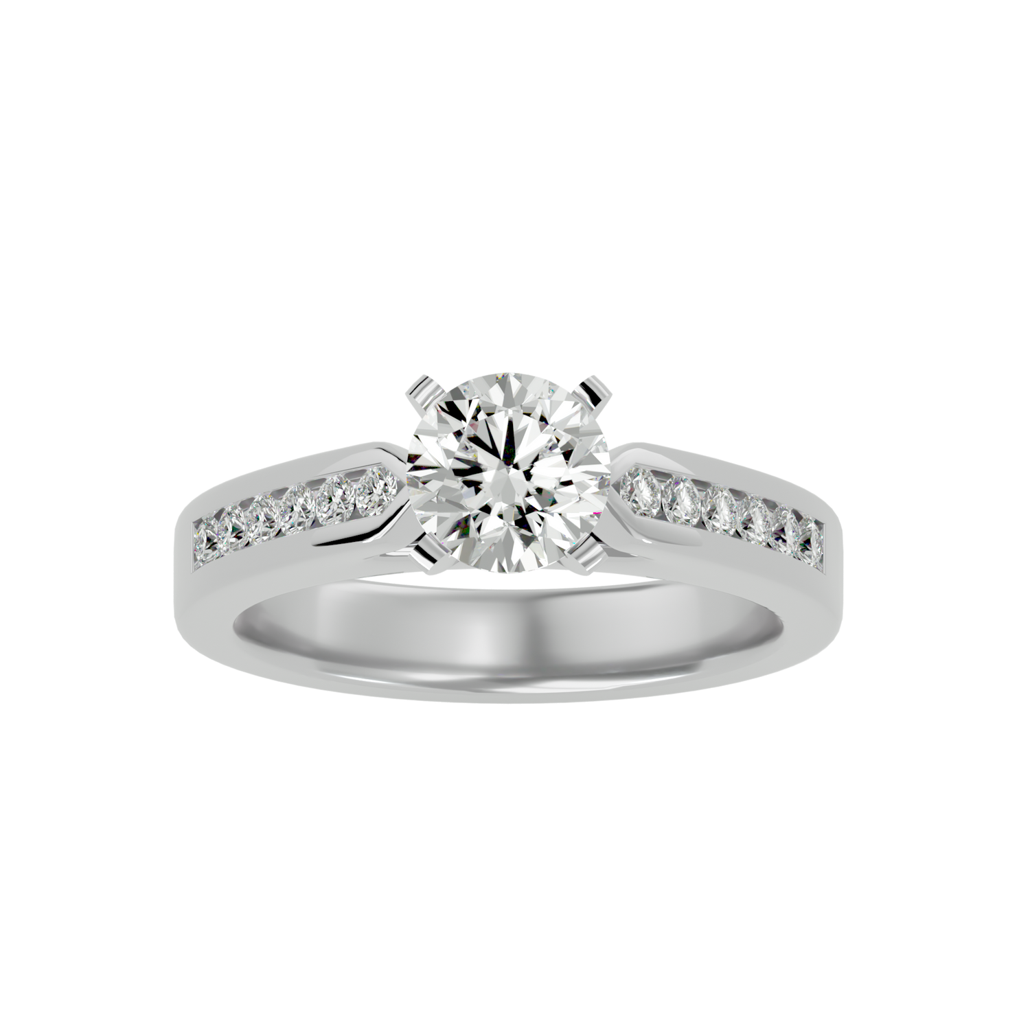 Aliya Round Solitaire Ring