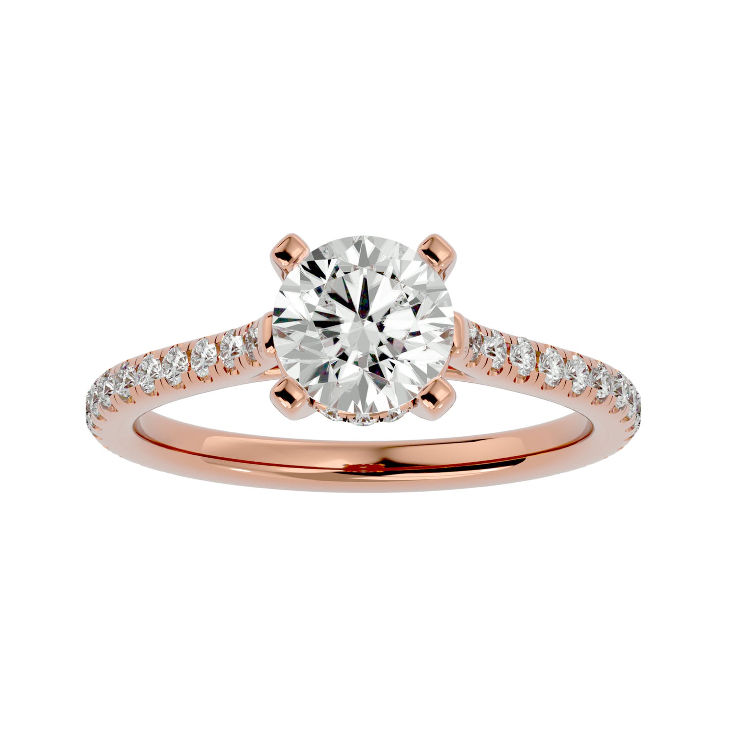 Casey Round Solitaire Ring