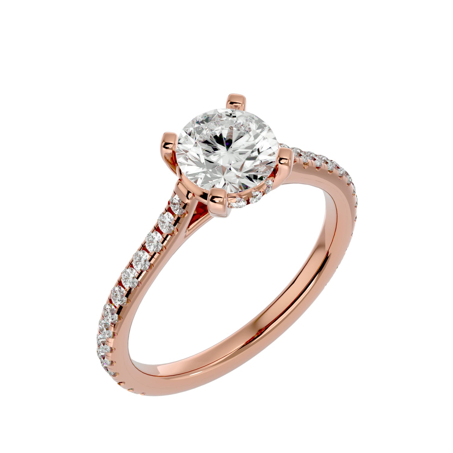 Casey Round Solitaire Ring