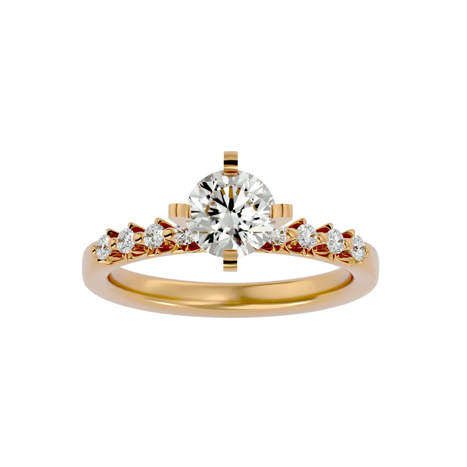 Paulina Round Solitaire Ring