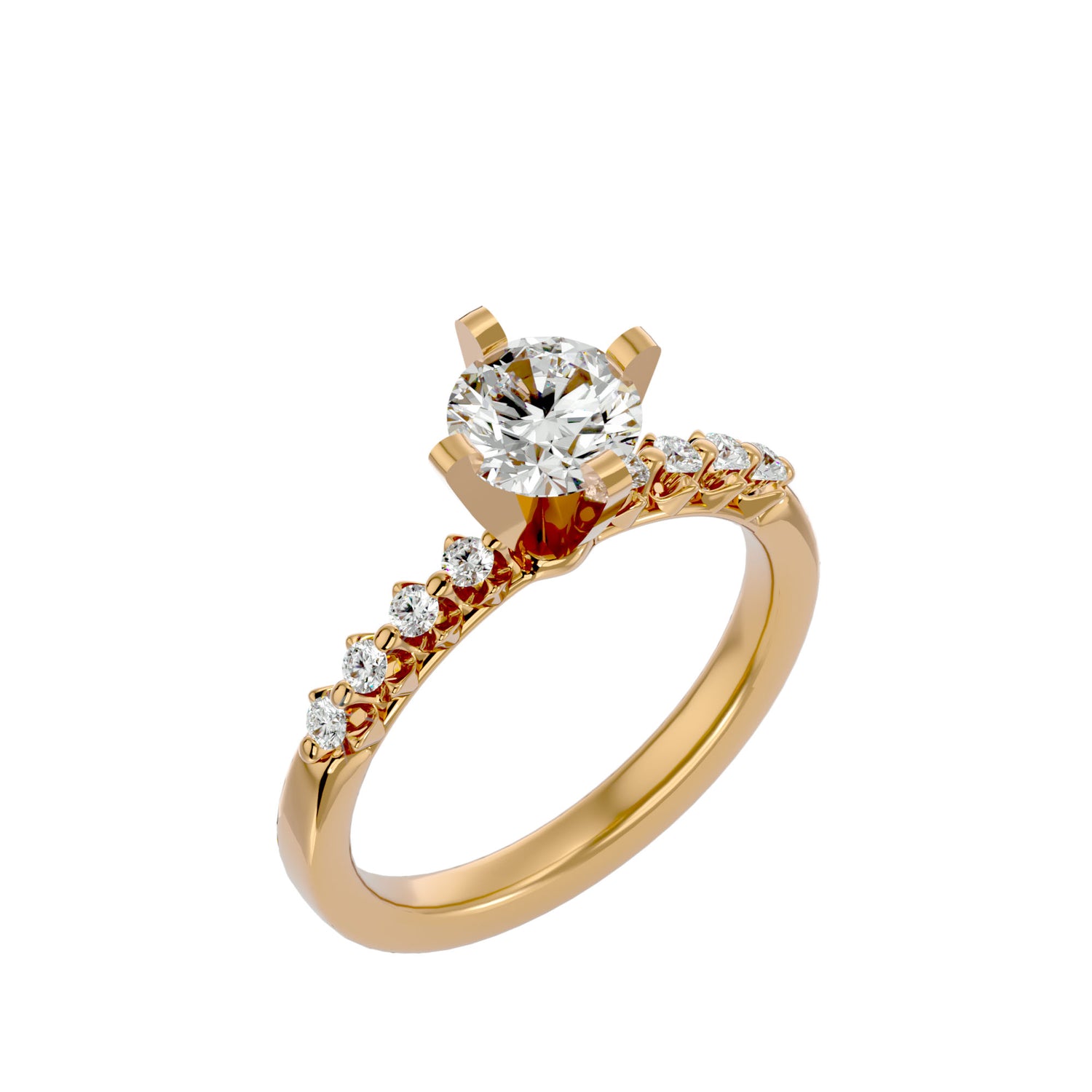 Paulina Round Solitaire Ring