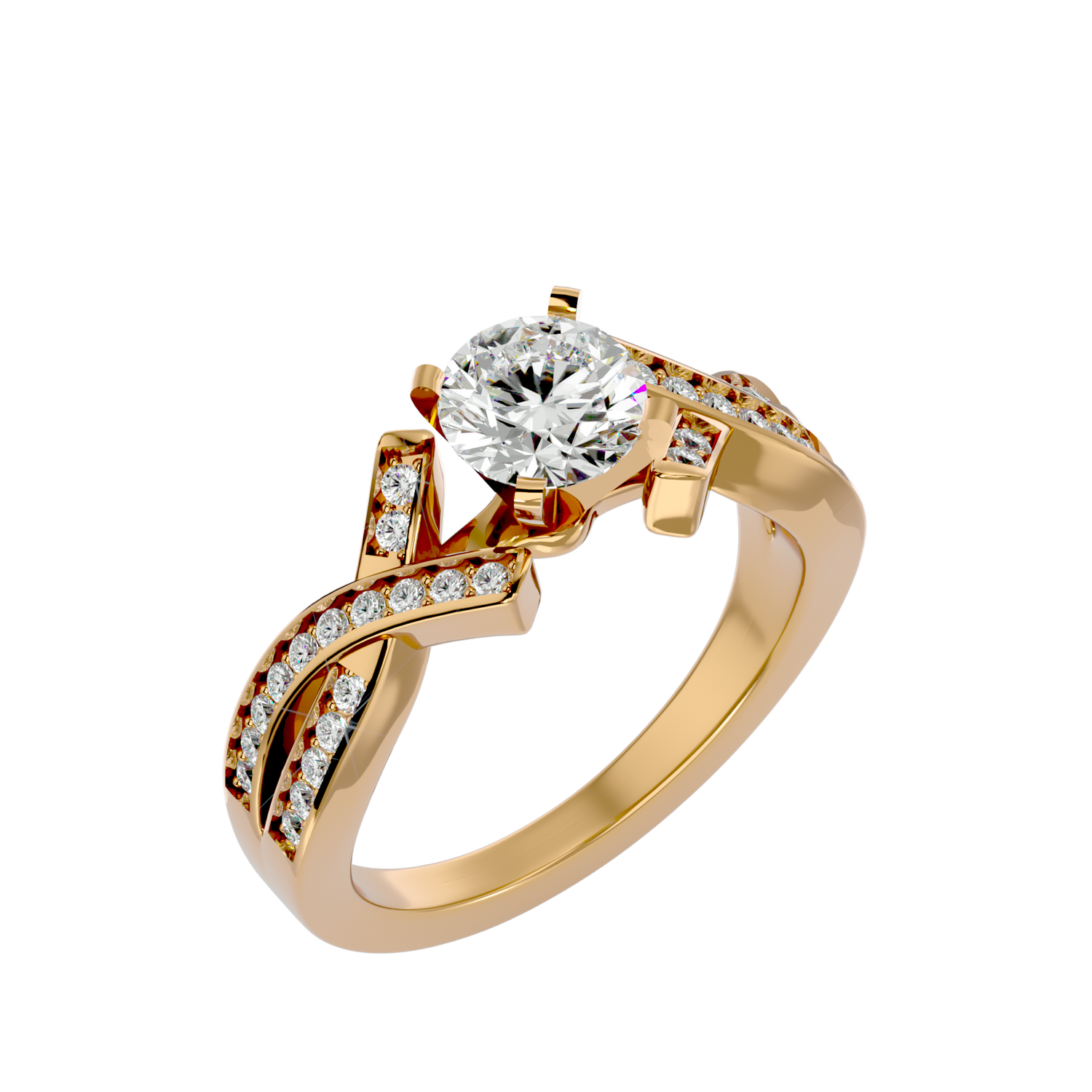Kallie Round Solitaire Ring