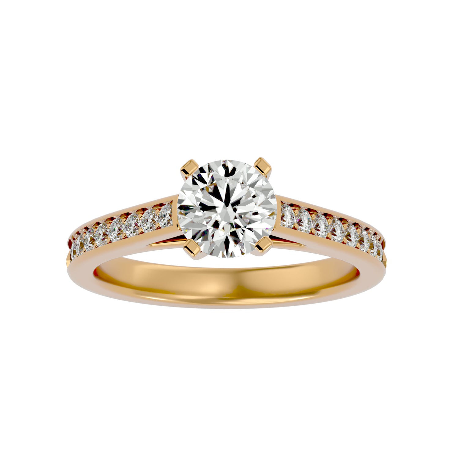 Christine Round Solitaire Ring