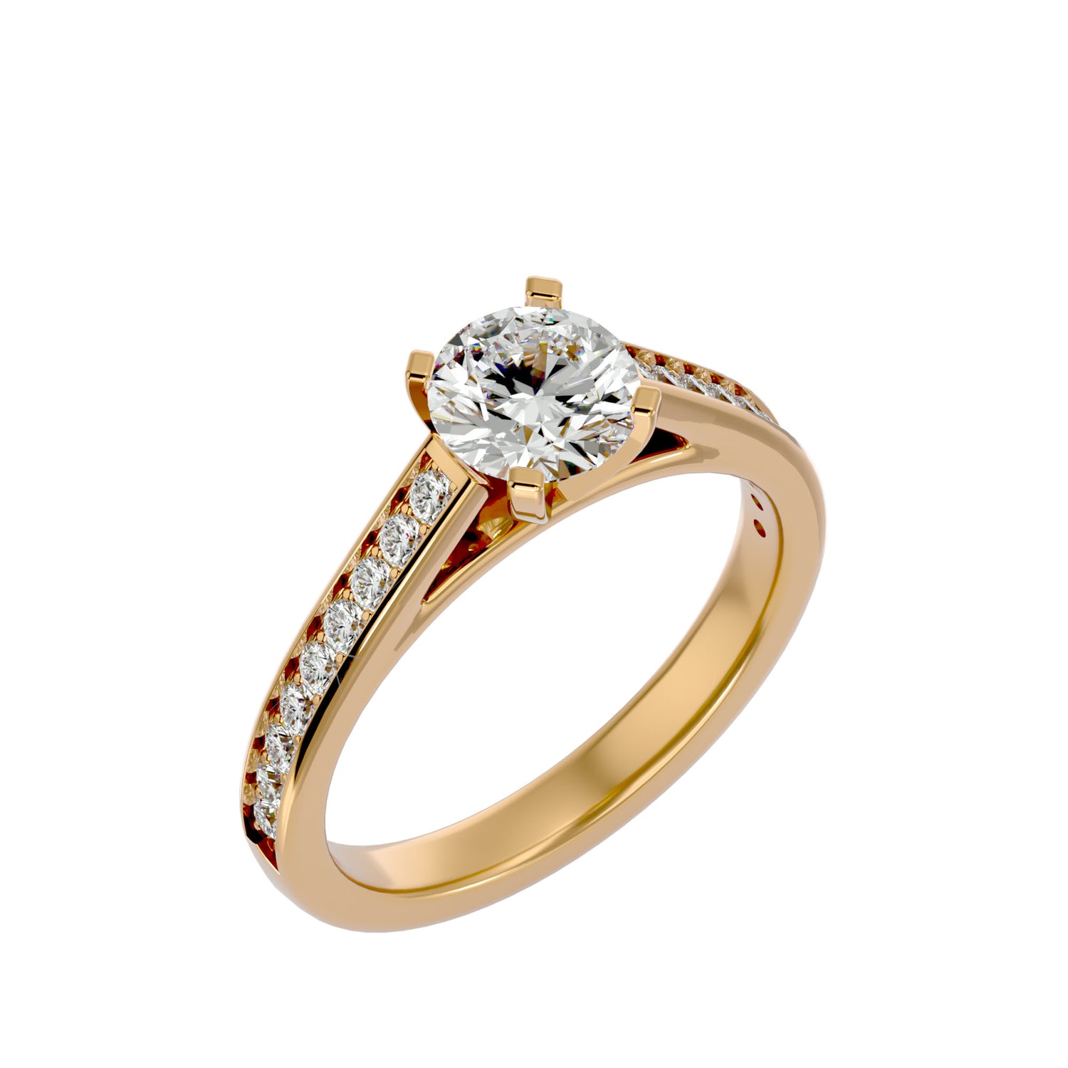 Christine Round Solitaire Ring