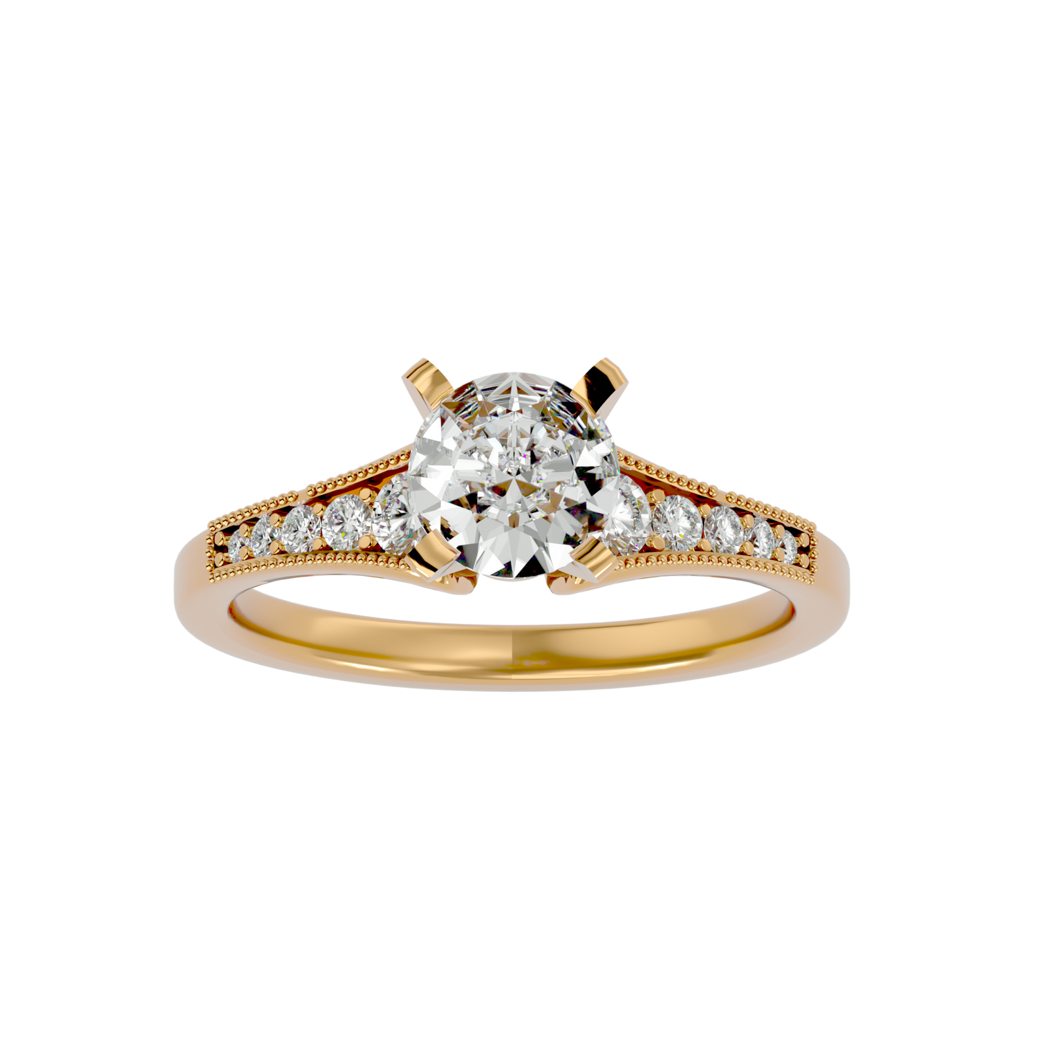 Barbara Round Solitaire Ring