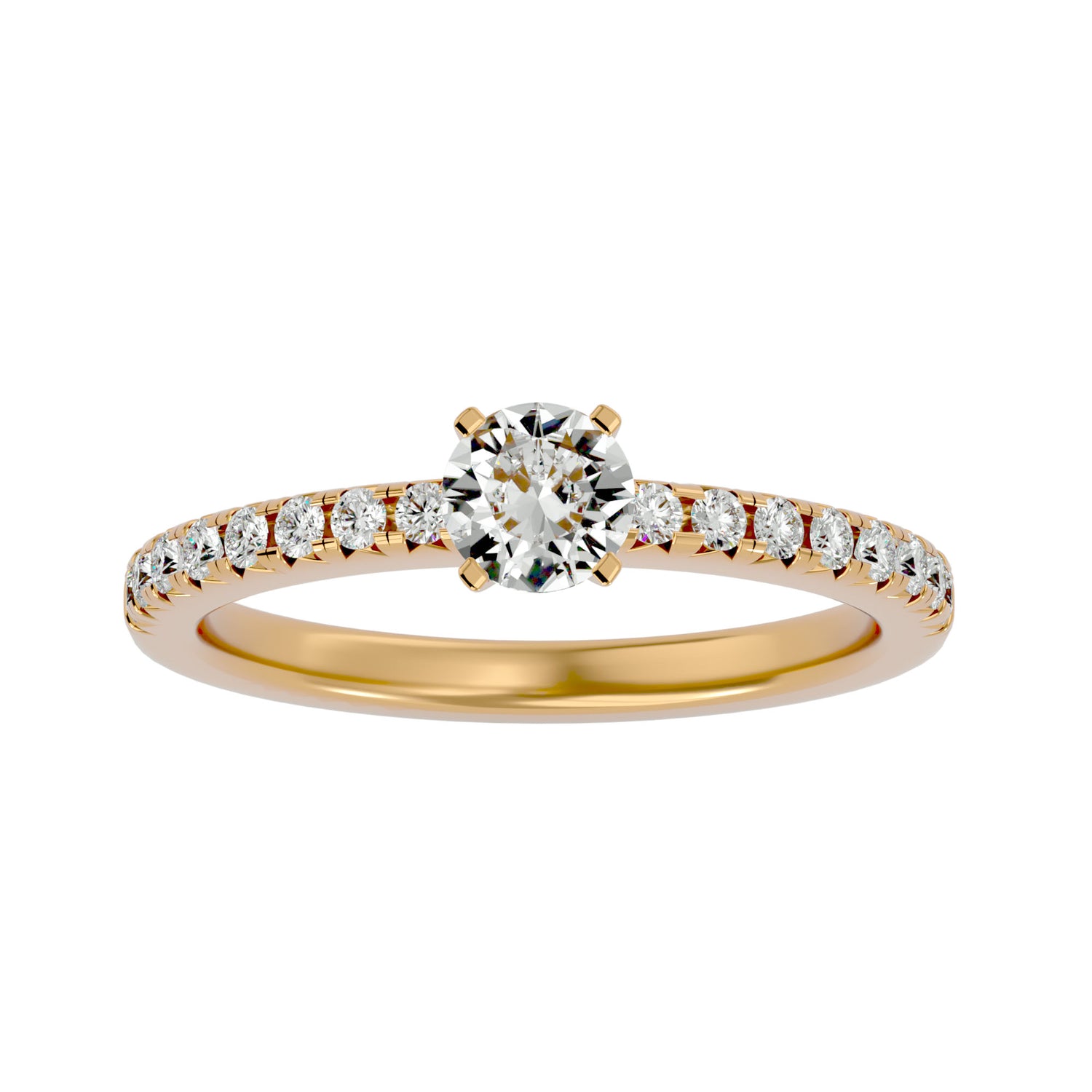Saniyah Round Solitaire Ring
