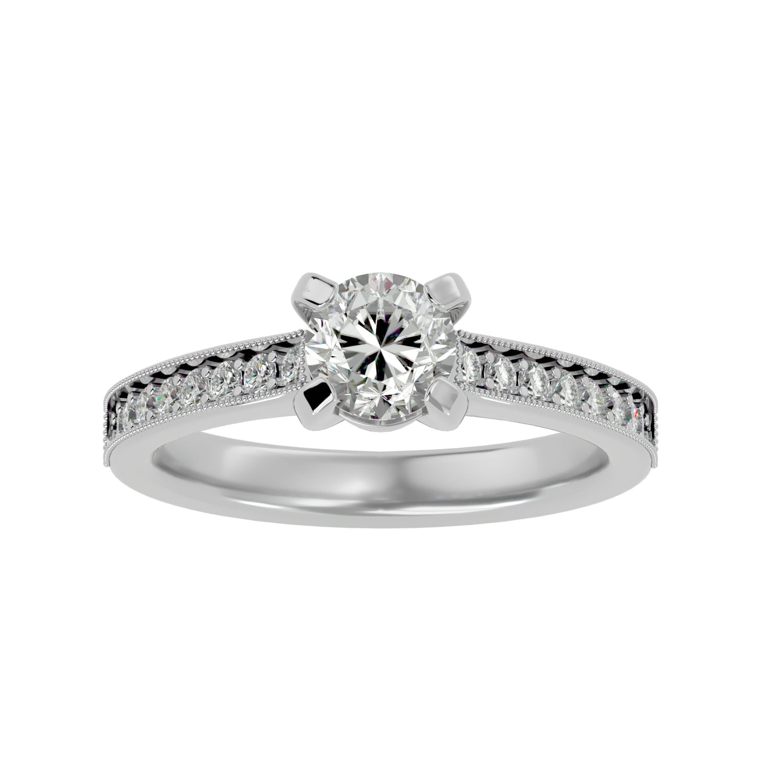Arely Round Solitaire Ring