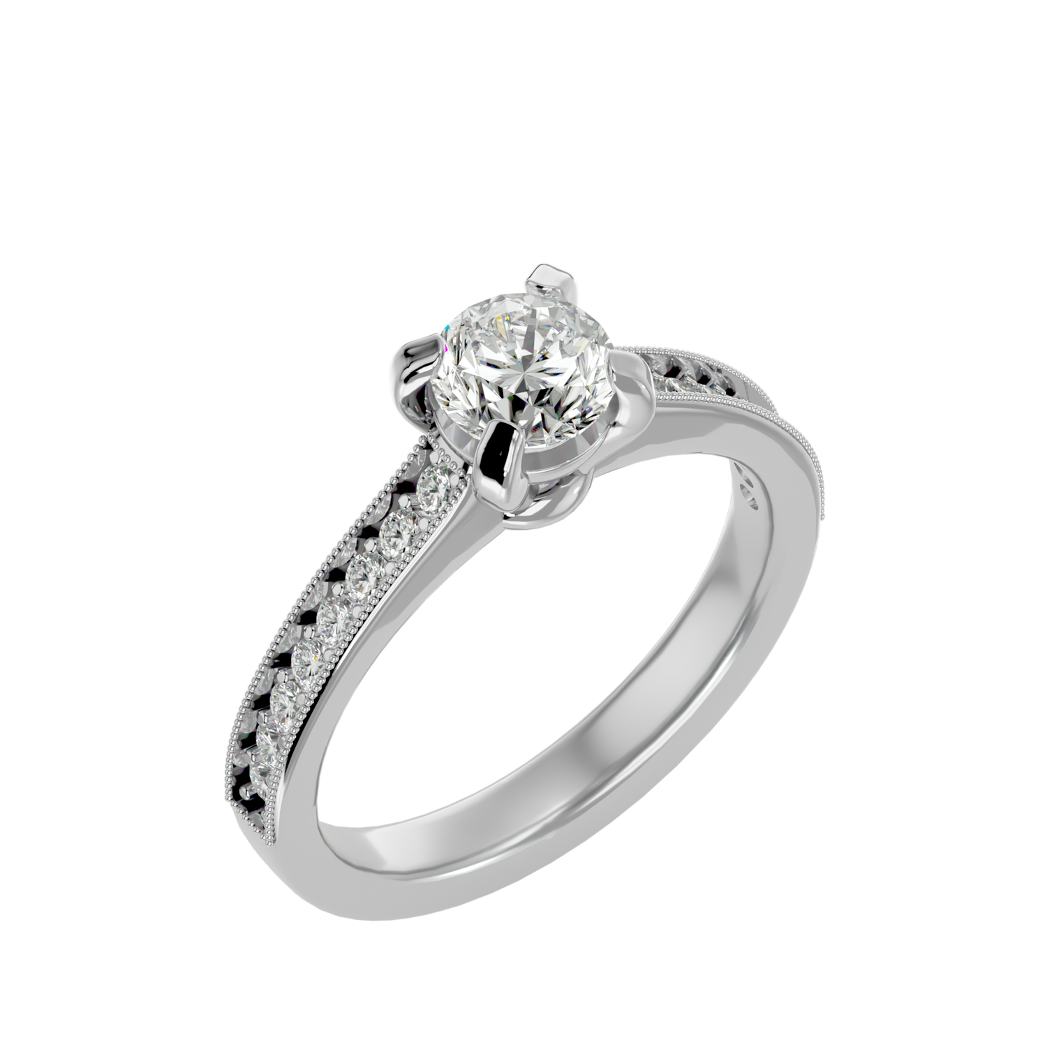 Arely Round Solitaire Ring