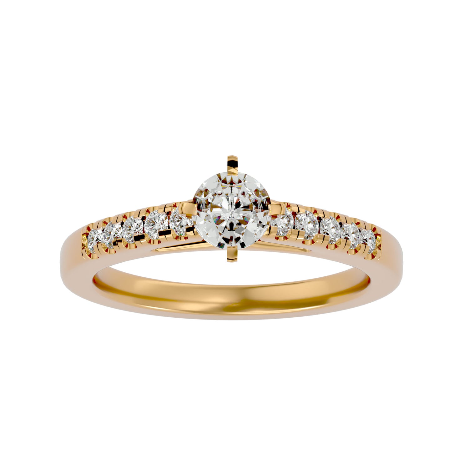 Kaylin Round Solitaire Ring