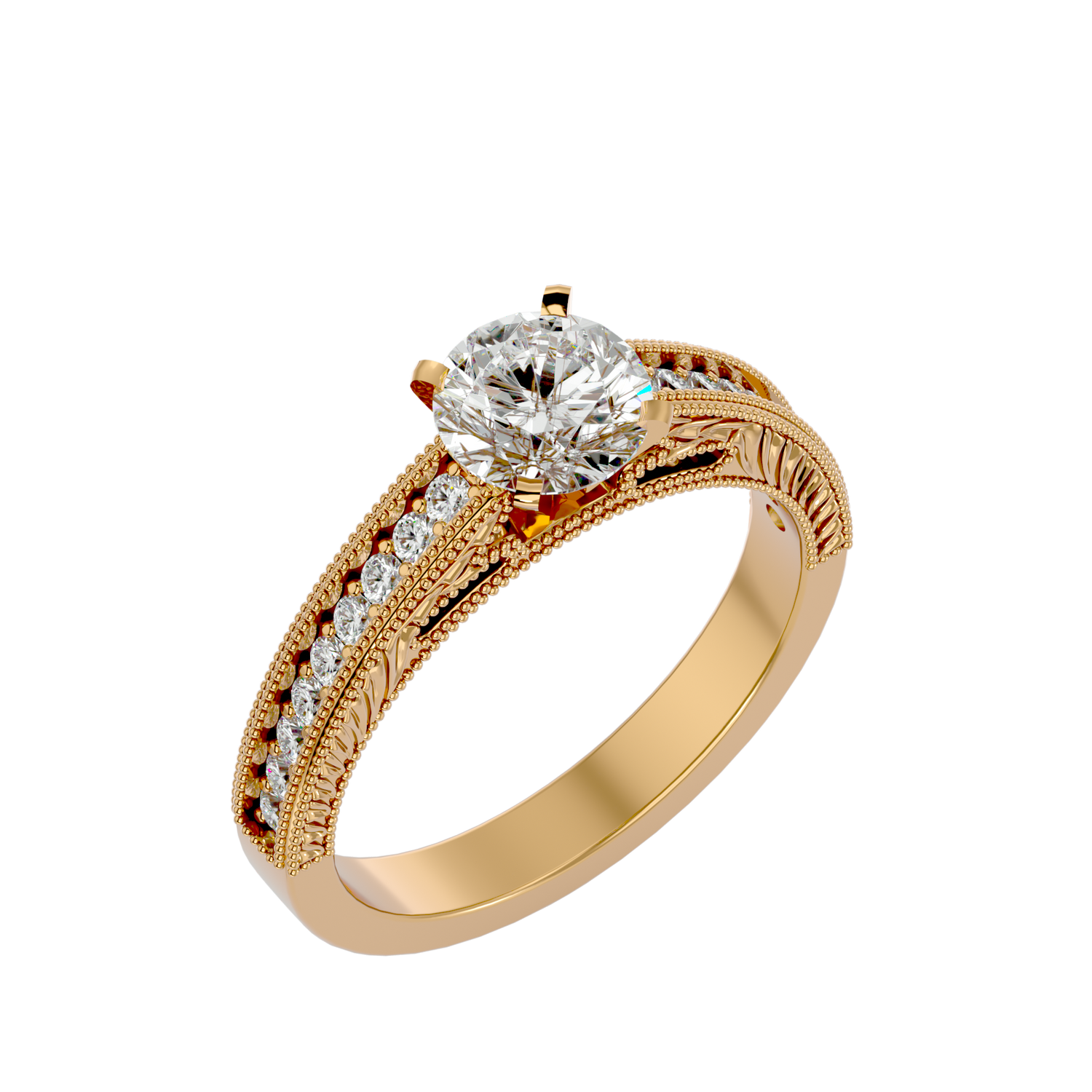 Avalyn Round Solitaire Ring